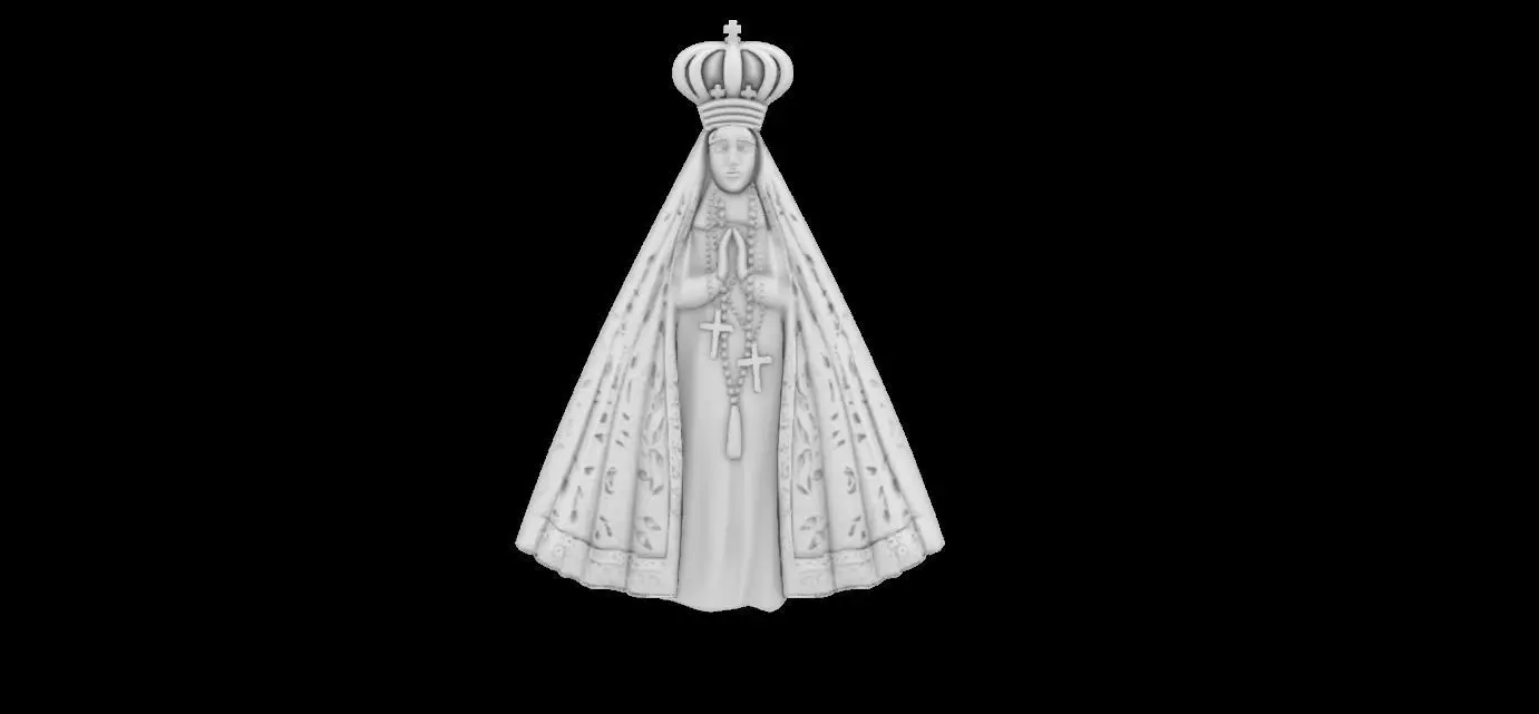 Our Lady of Aparecida 3D print model_0