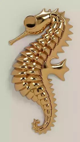 3d Seahorse for print