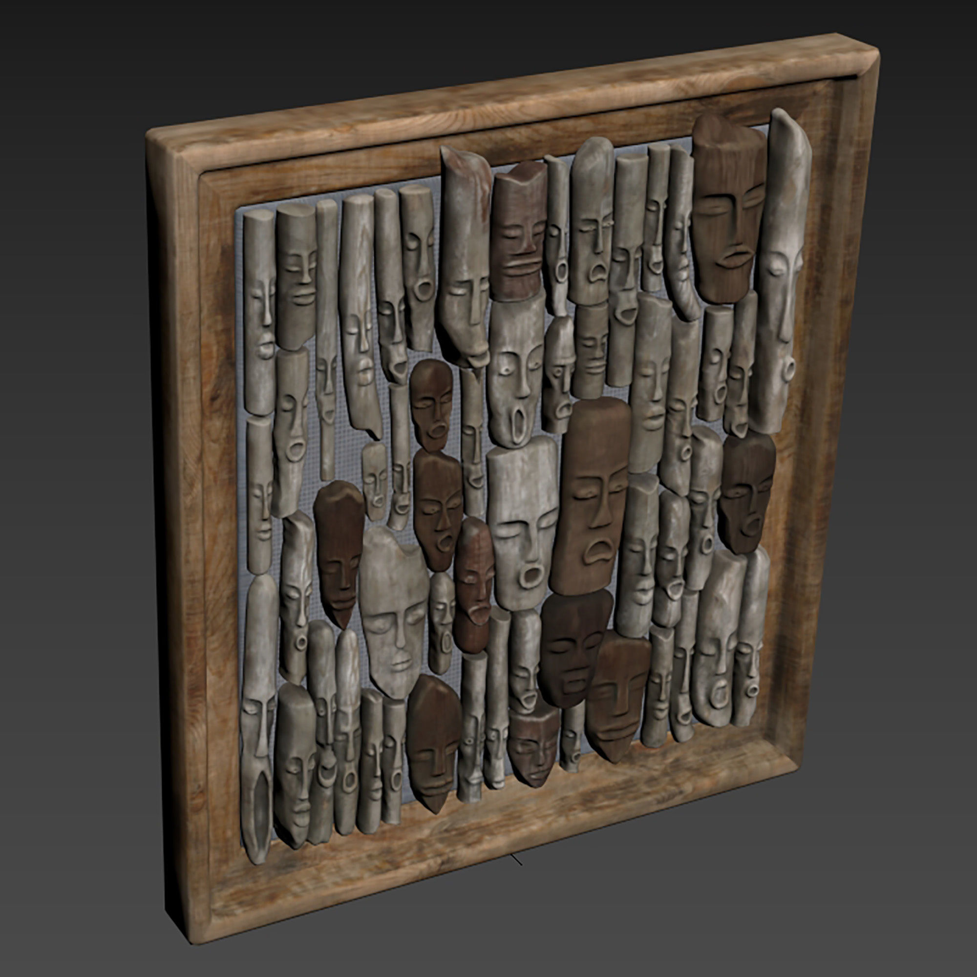 Wood panel n12 3D model_5