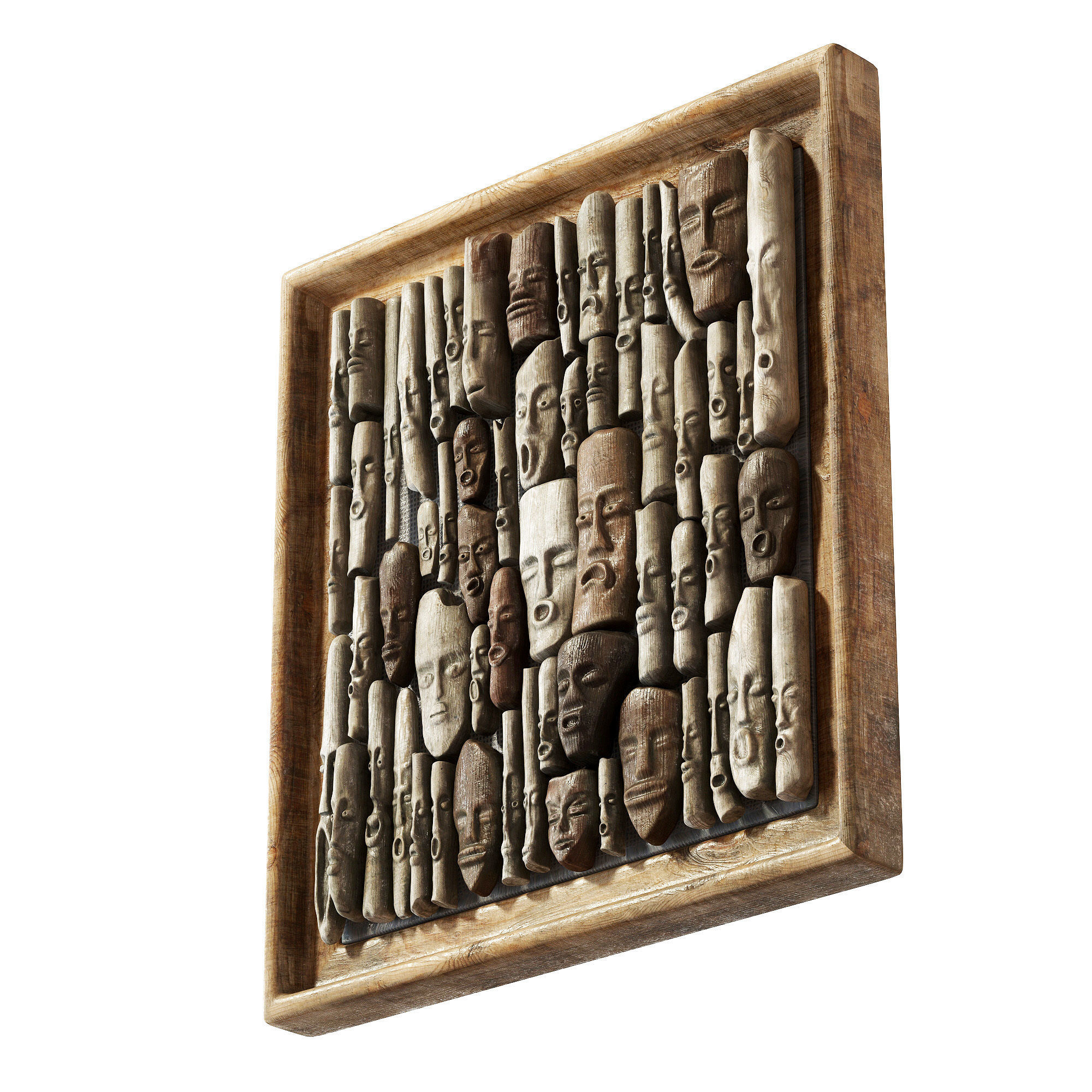 Wood panel n12 3D model_1