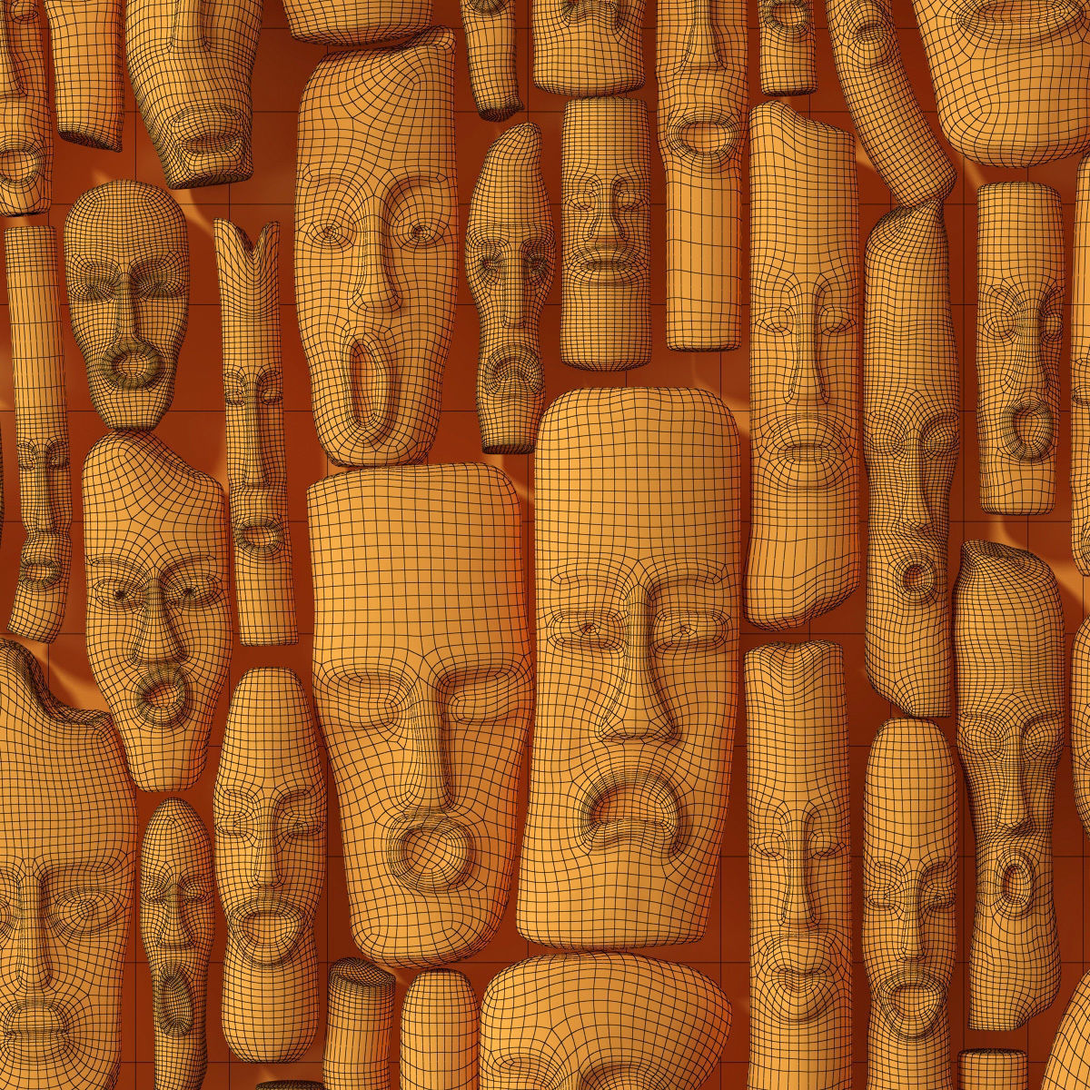 Wood panel n12 3D model_7