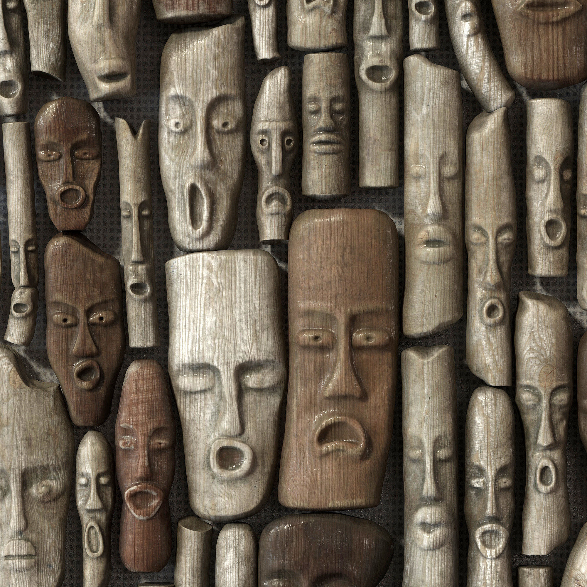 Wood panel n12 3D model_4