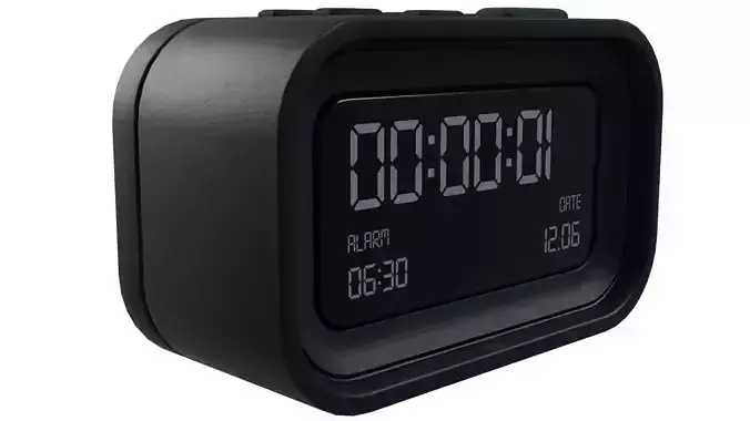 Digital Clock 3D model
