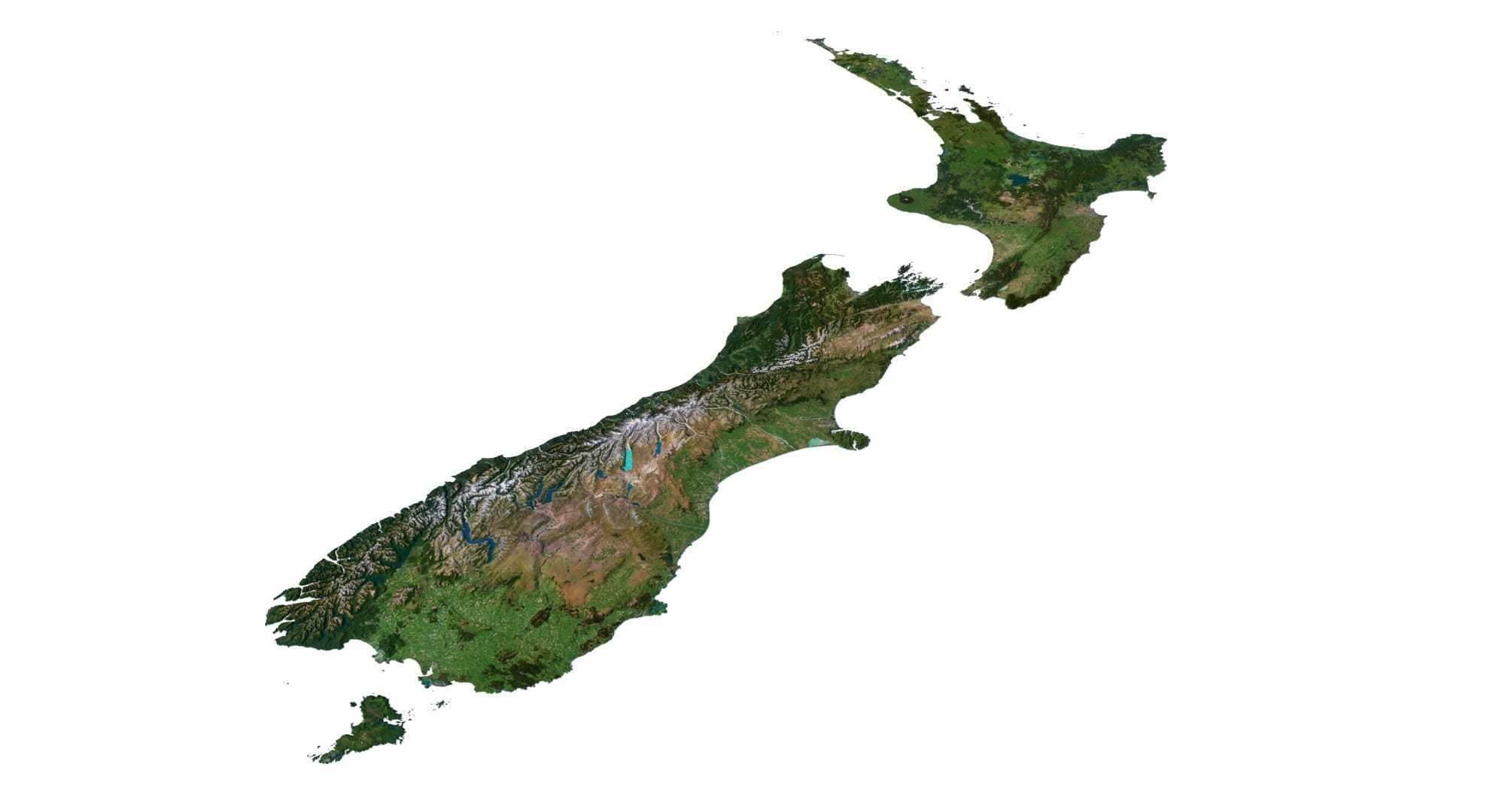 New Zealand Terrain 3D Map 3D model_7