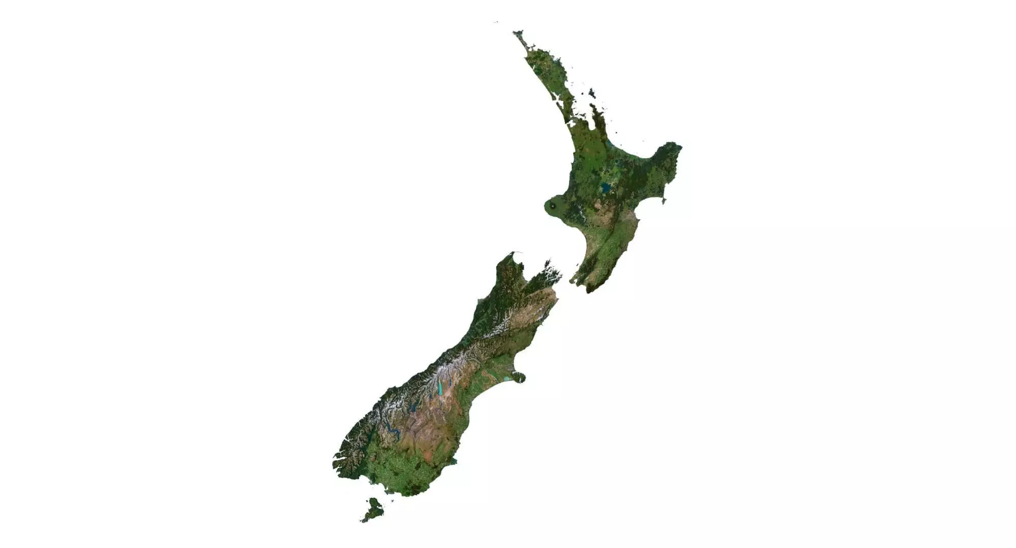 New Zealand Terrain 3D Map 3D model_0
