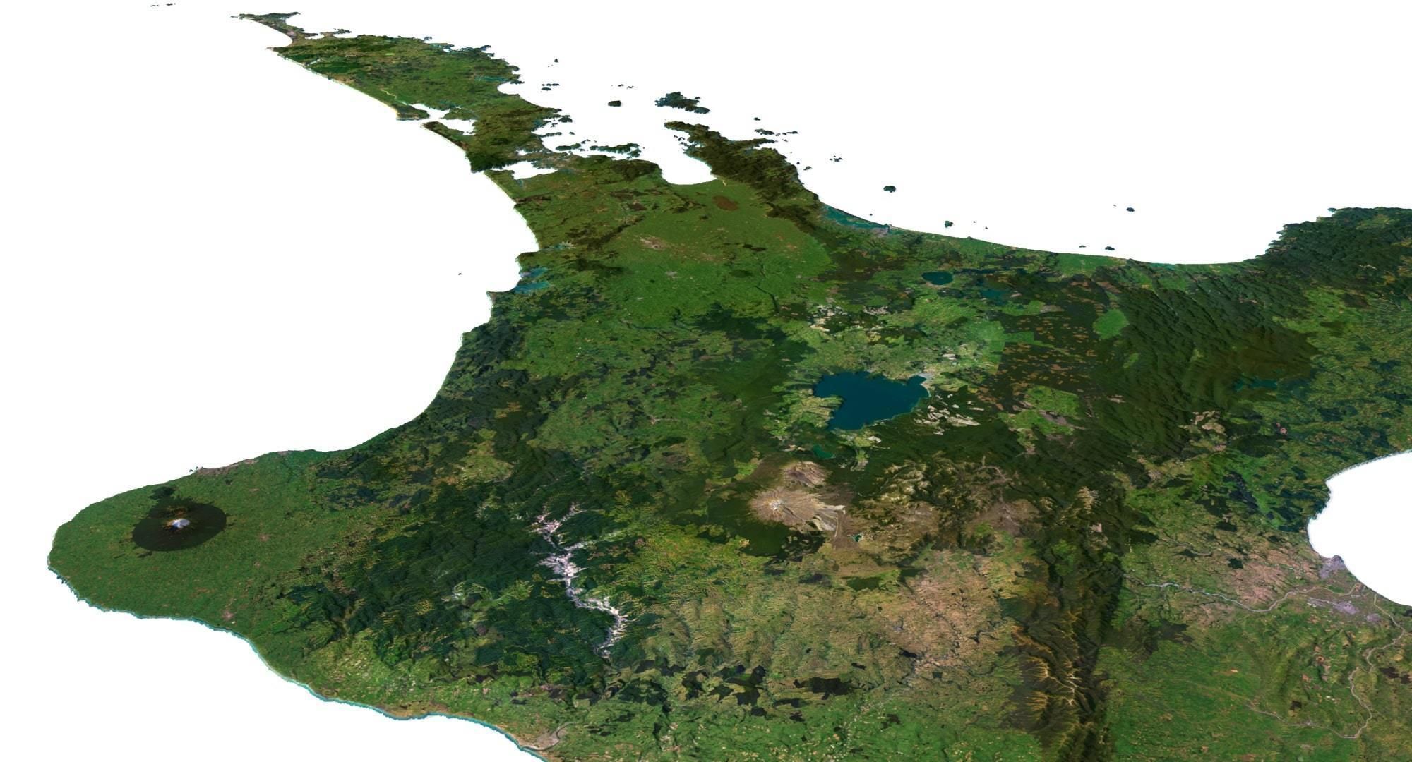 New Zealand Terrain 3D Map 3D model_12