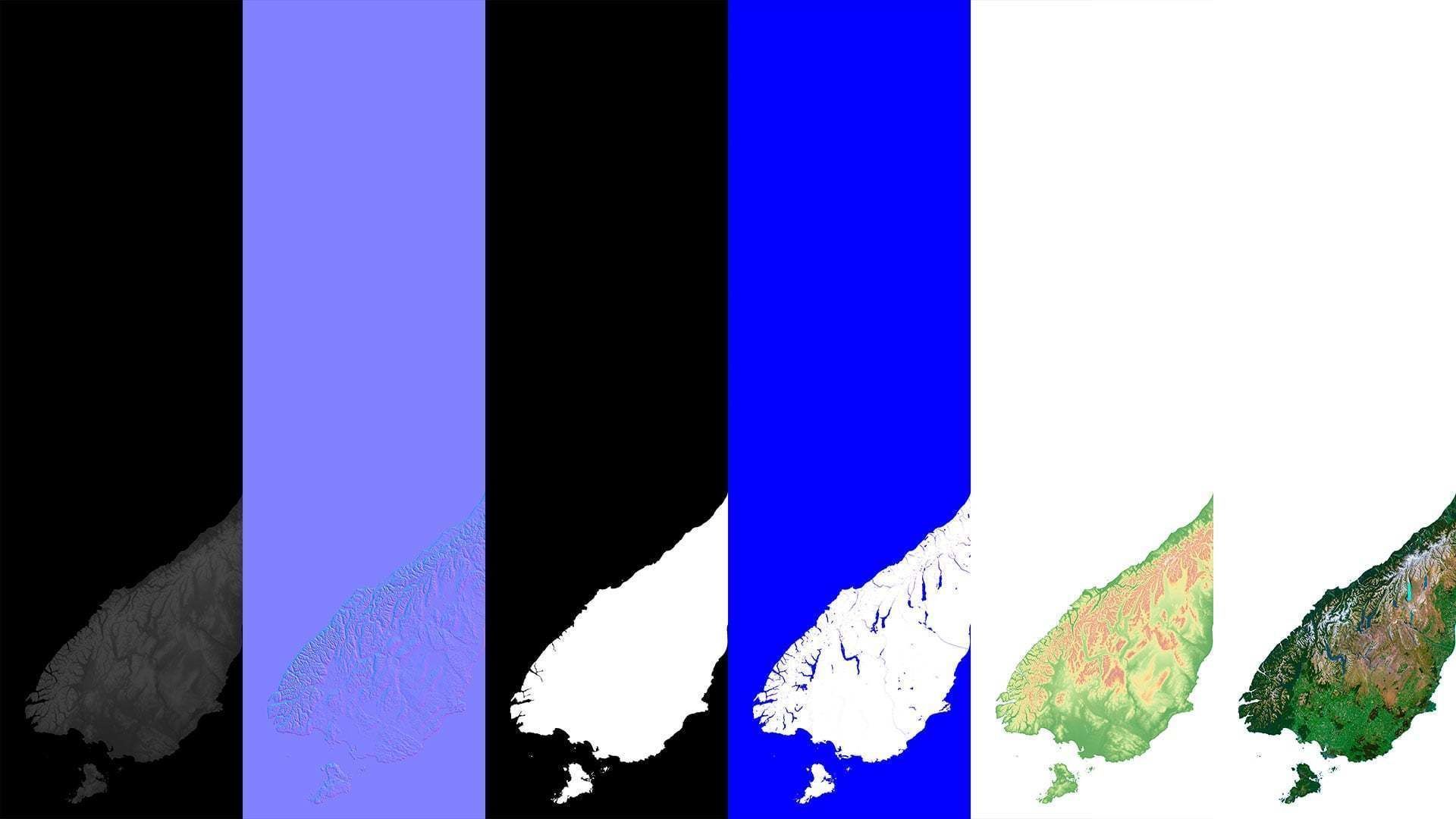 New Zealand Terrain 3D Map 3D model_16