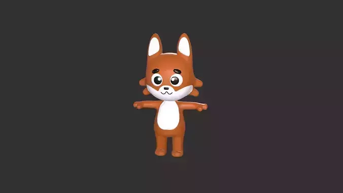 Cartoon 004 Character Fox Cute 