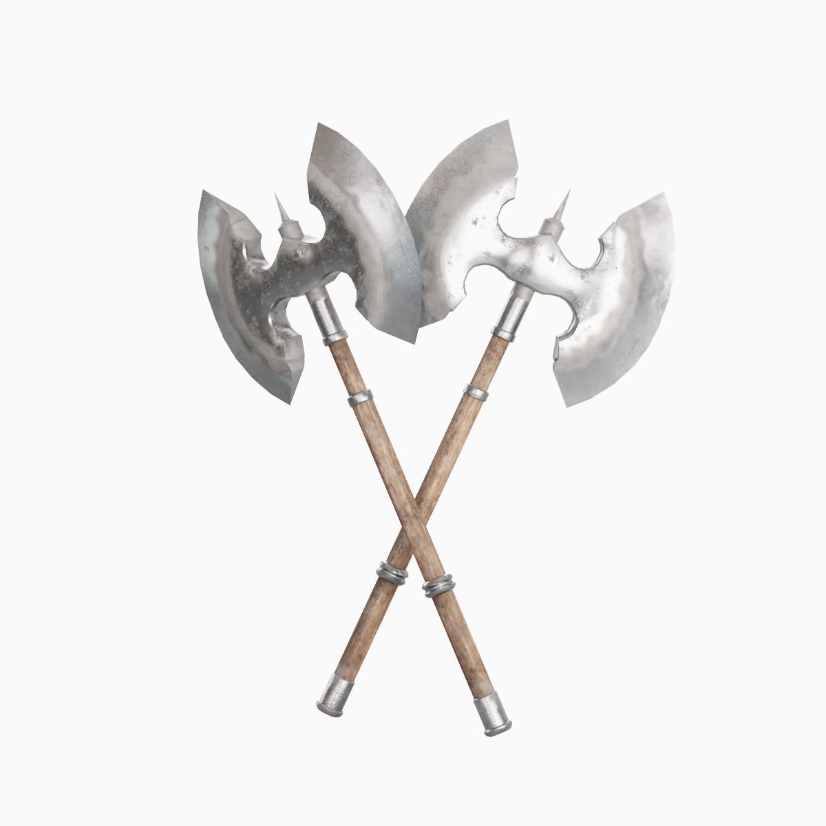 Fantasy Medieval Axe 02 Low-poly 3D model_3