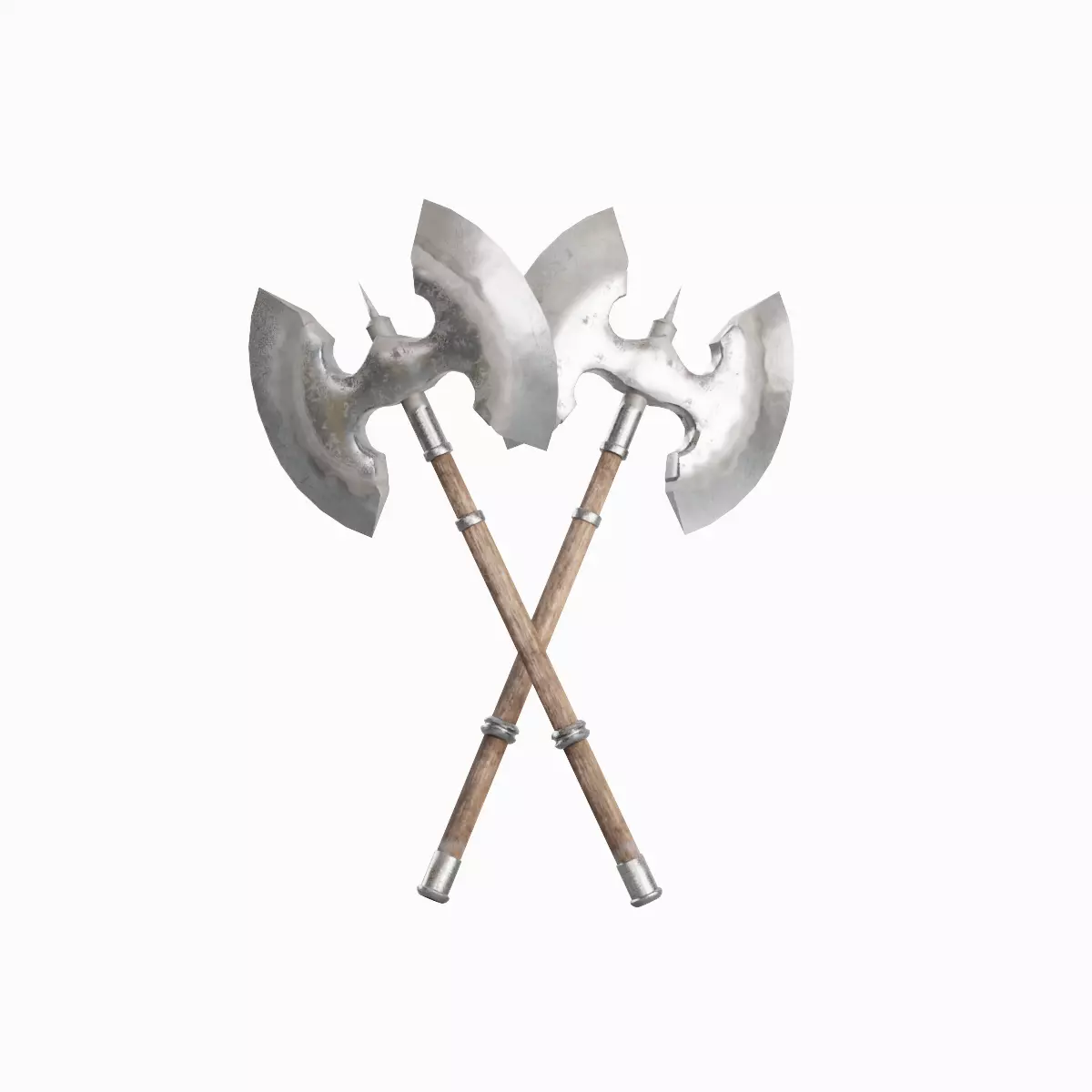 Fantasy Medieval Axe 02 Low-poly 3D model_0