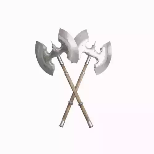 Fantasy Medieval Axe 02 Low-poly 3D model