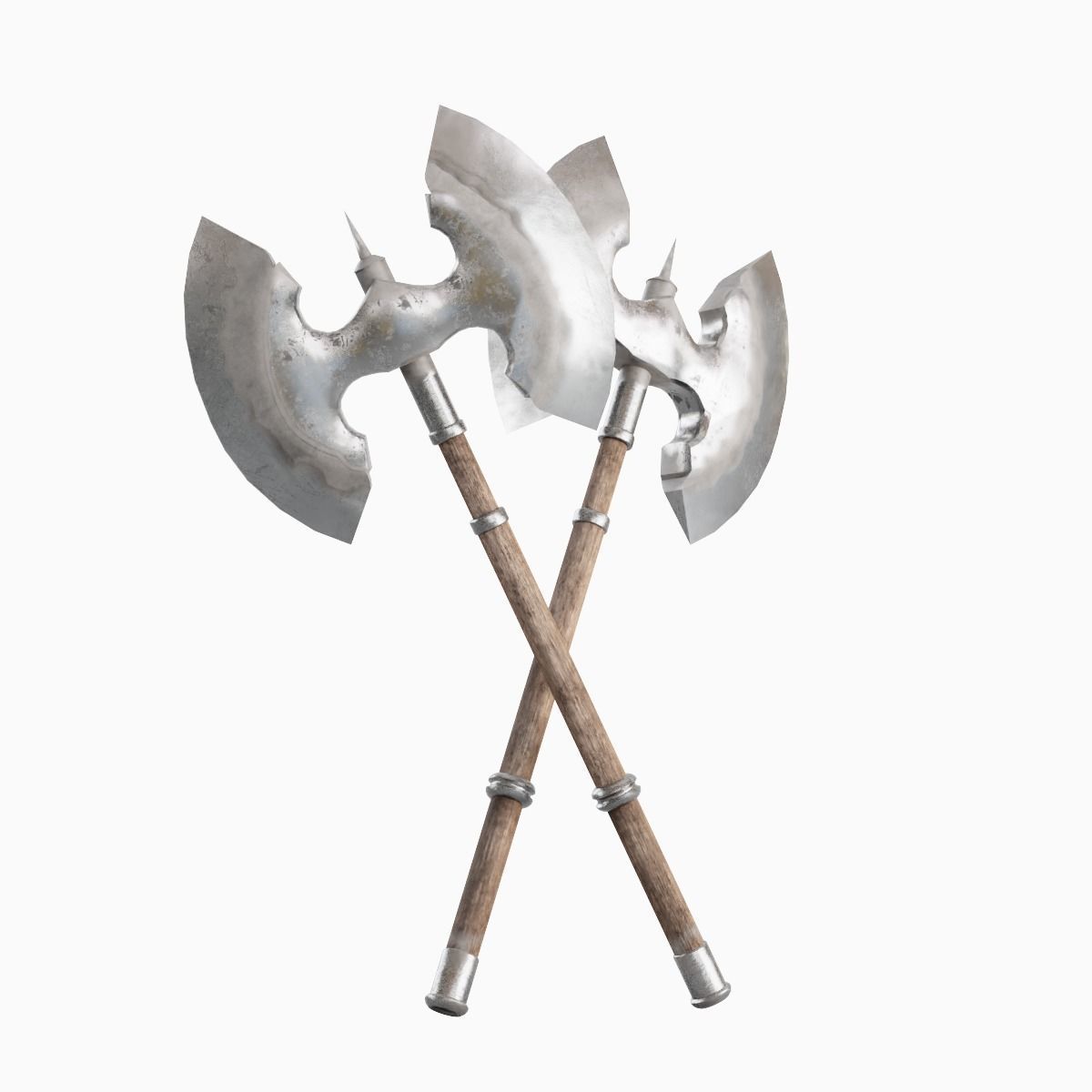 Fantasy Medieval Axe 02 Low-poly 3D model_1