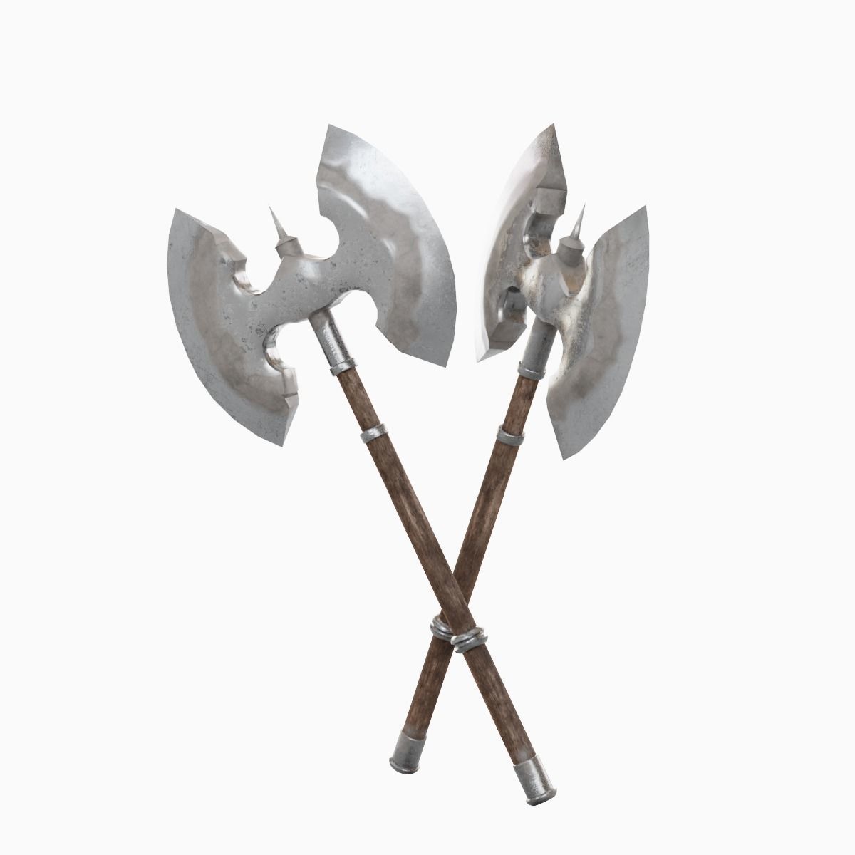 Fantasy Medieval Axe 02 Low-poly 3D model_2
