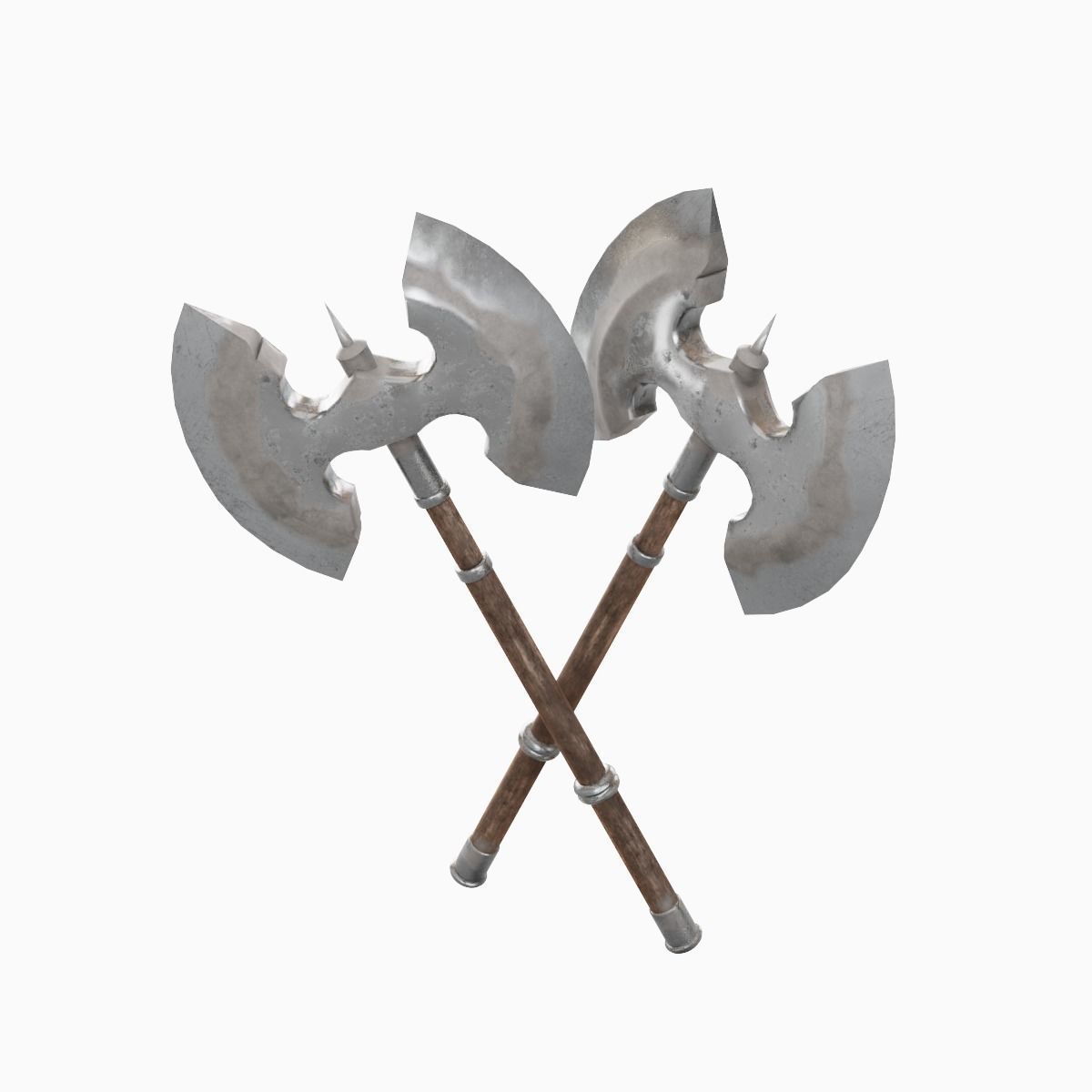 Fantasy Medieval Axe 02 Low-poly 3D model_5