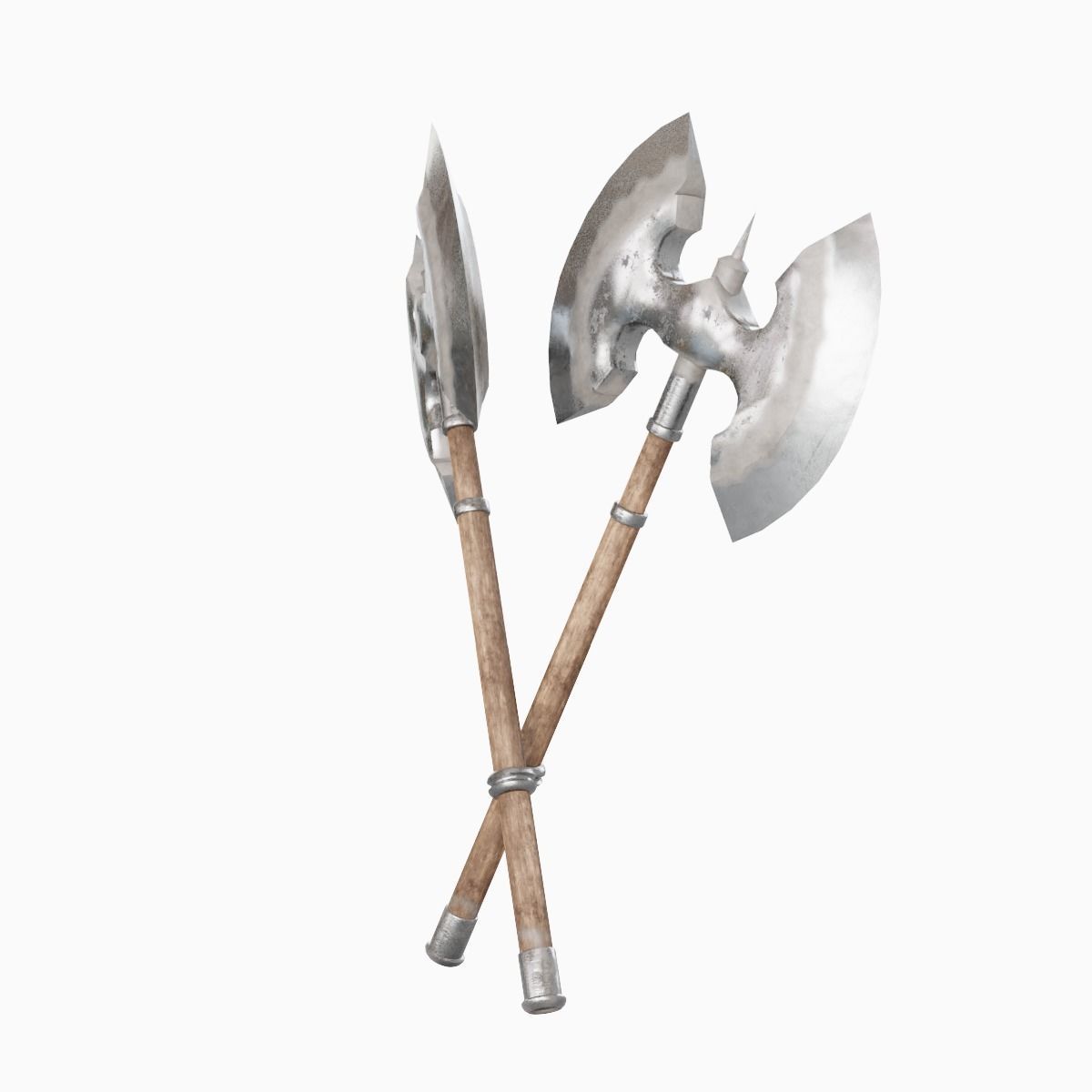 Fantasy Medieval Axe 02 Low-poly 3D model_8