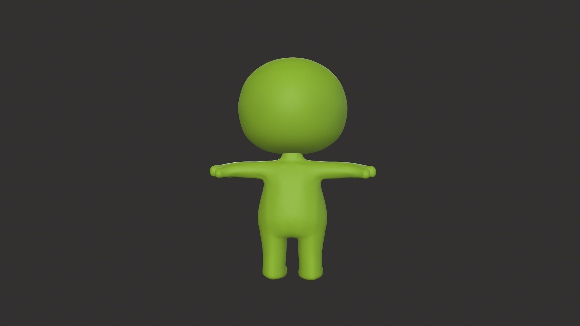 Cartoon 005 Character Frog Cute Low-poly 3D model_5