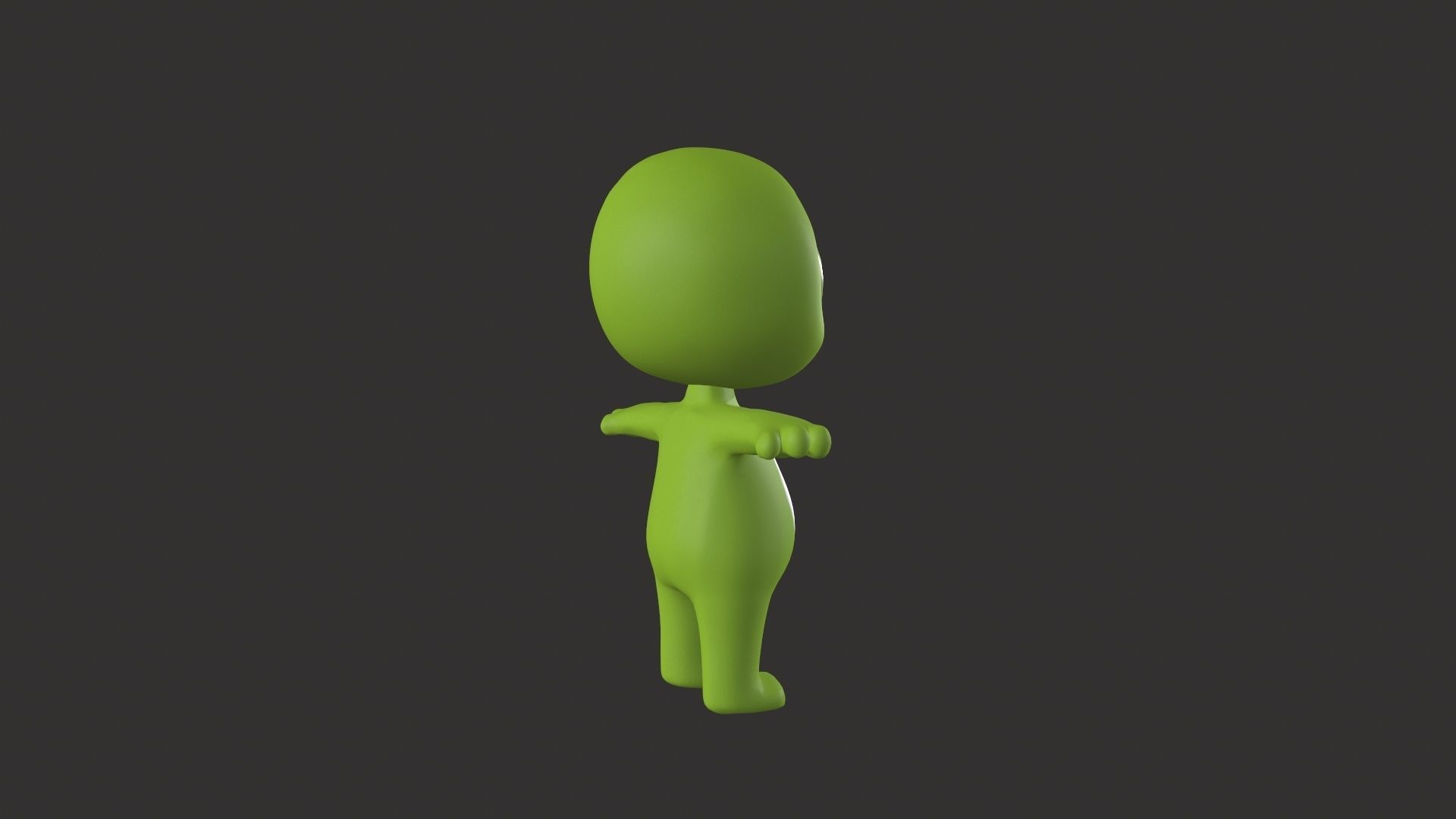 Cartoon 005 Character Frog Cute Low-poly 3D model_6