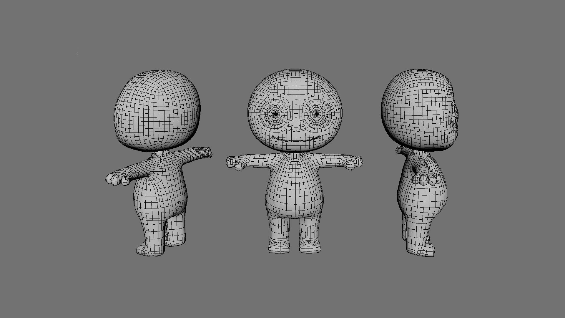 Cartoon 005 Character Frog Cute Low-poly 3D model_16