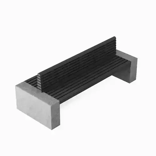 Modern Outdoor Bench 02