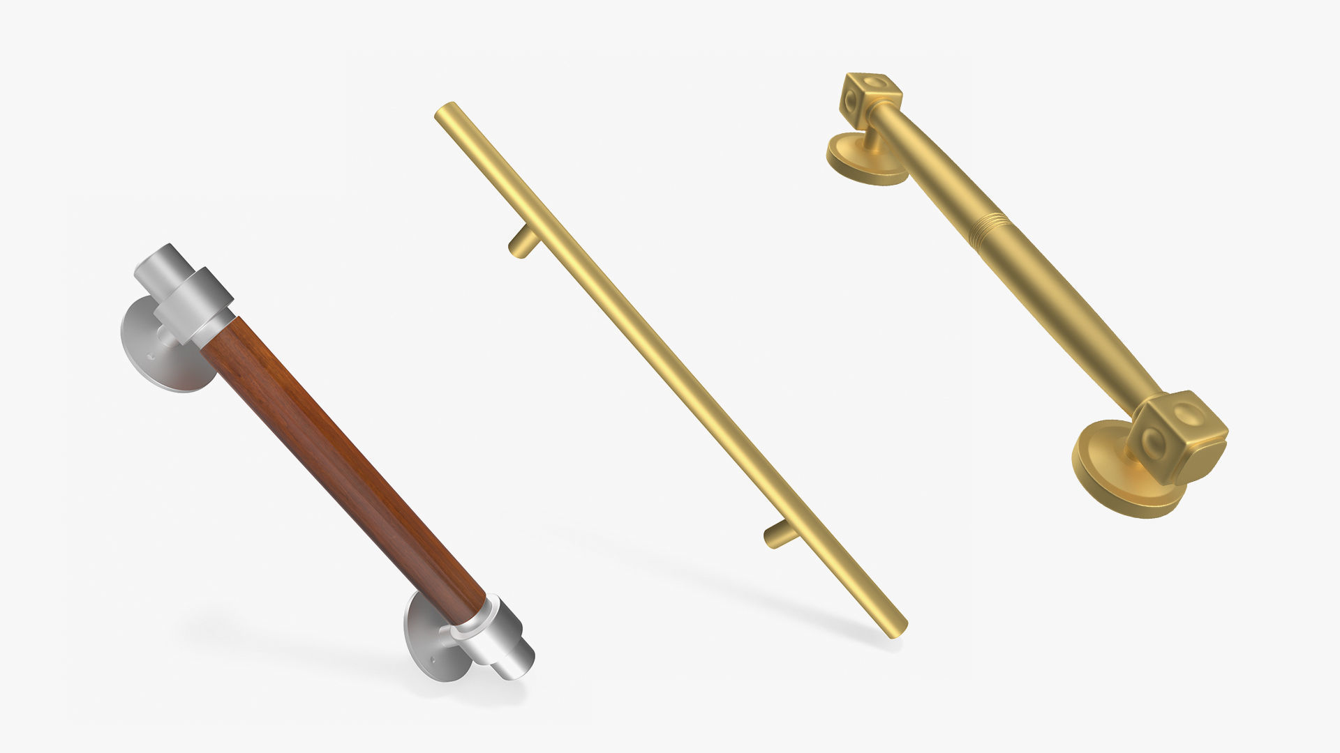 Door Handles Collection 3D Model Pack