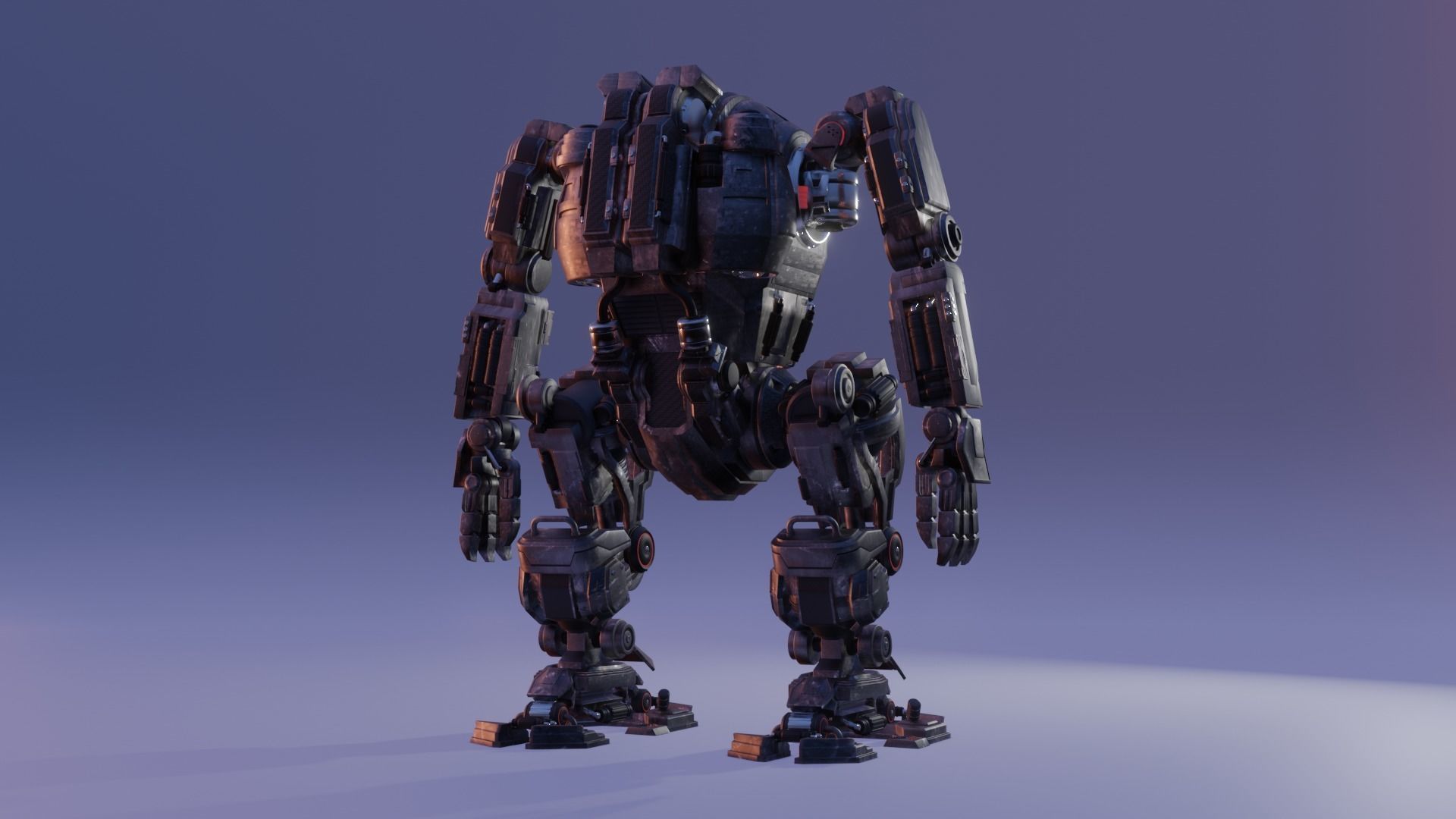 War Machine Sci-fi Robot  ATMOS-41 3D model_5