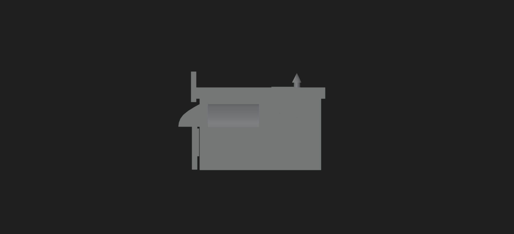 Low Poly Stylized Building - 1 - Mobile Game Ready Asset Low-poly 3D model_6