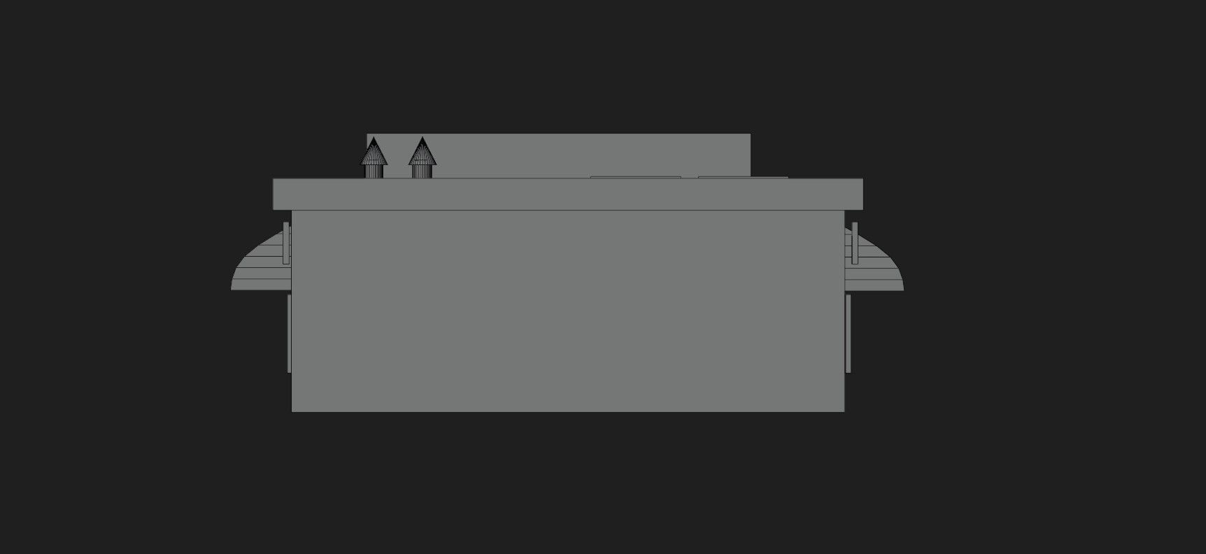 Low Poly Stylized Building - 1 - Mobile Game Ready Asset Low-poly 3D model_13