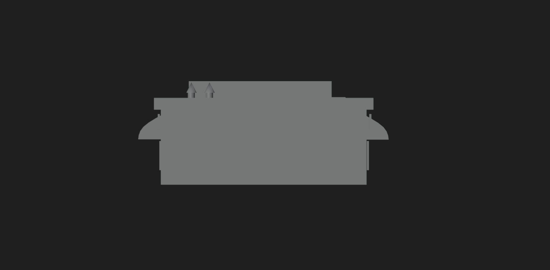 Low Poly Stylized Building - 1 - Mobile Game Ready Asset Low-poly 3D model_7