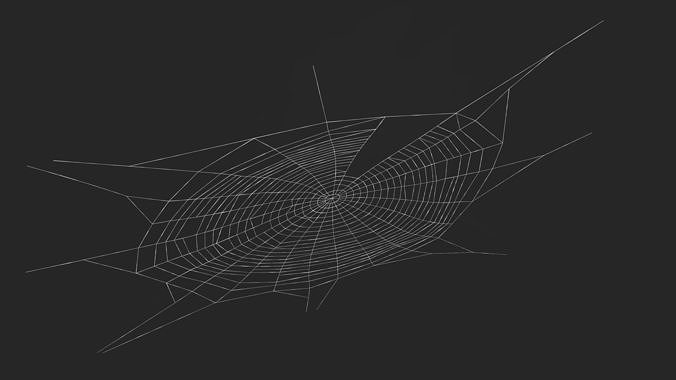 Spider Webs Collection 3D Model Pack 6