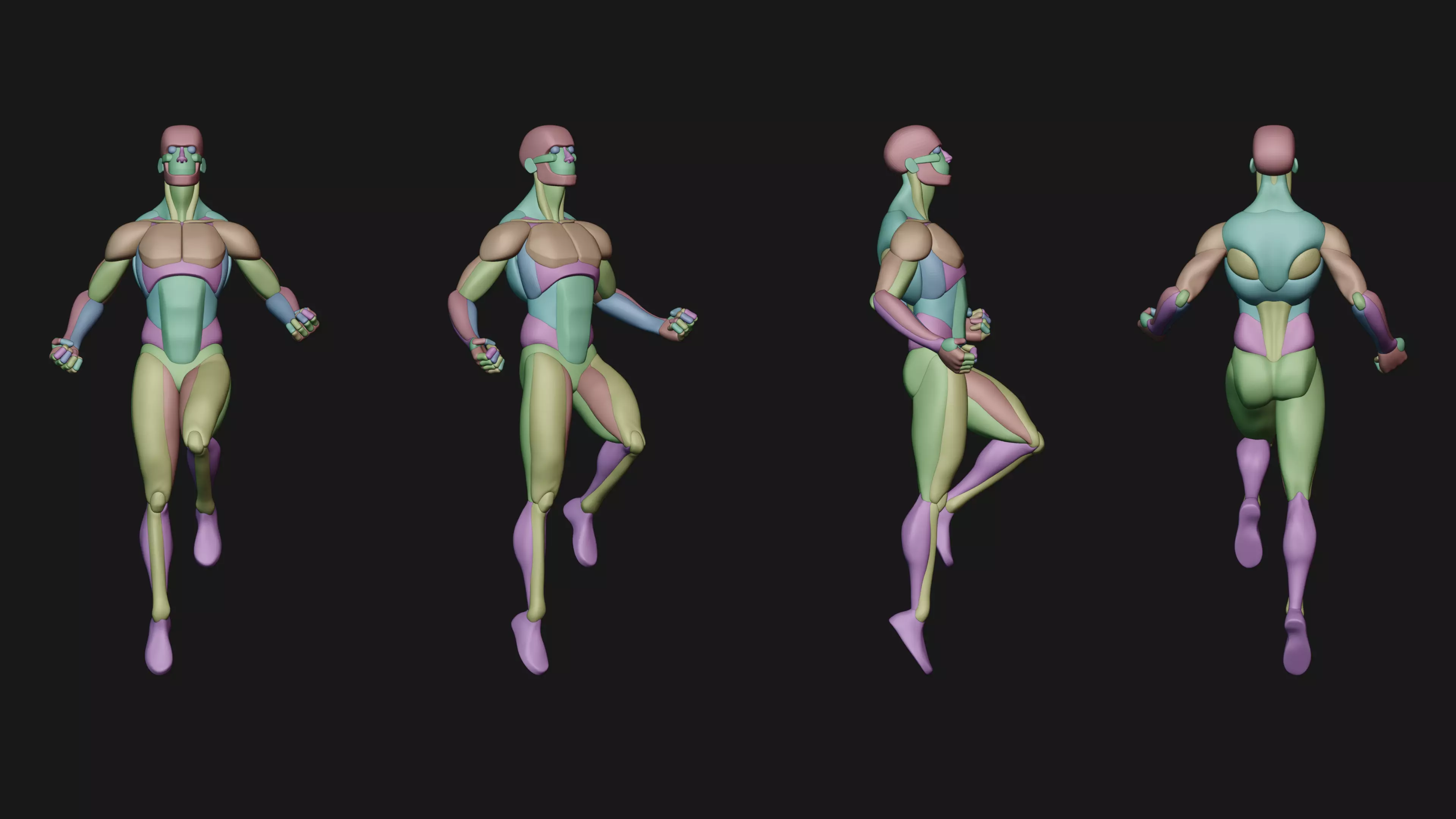 Male Base mesh for sculpting 3D model_0