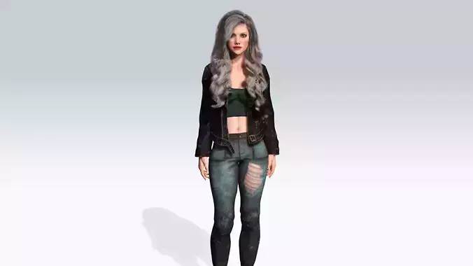 Sexy Character - Fully Rigged 3D model