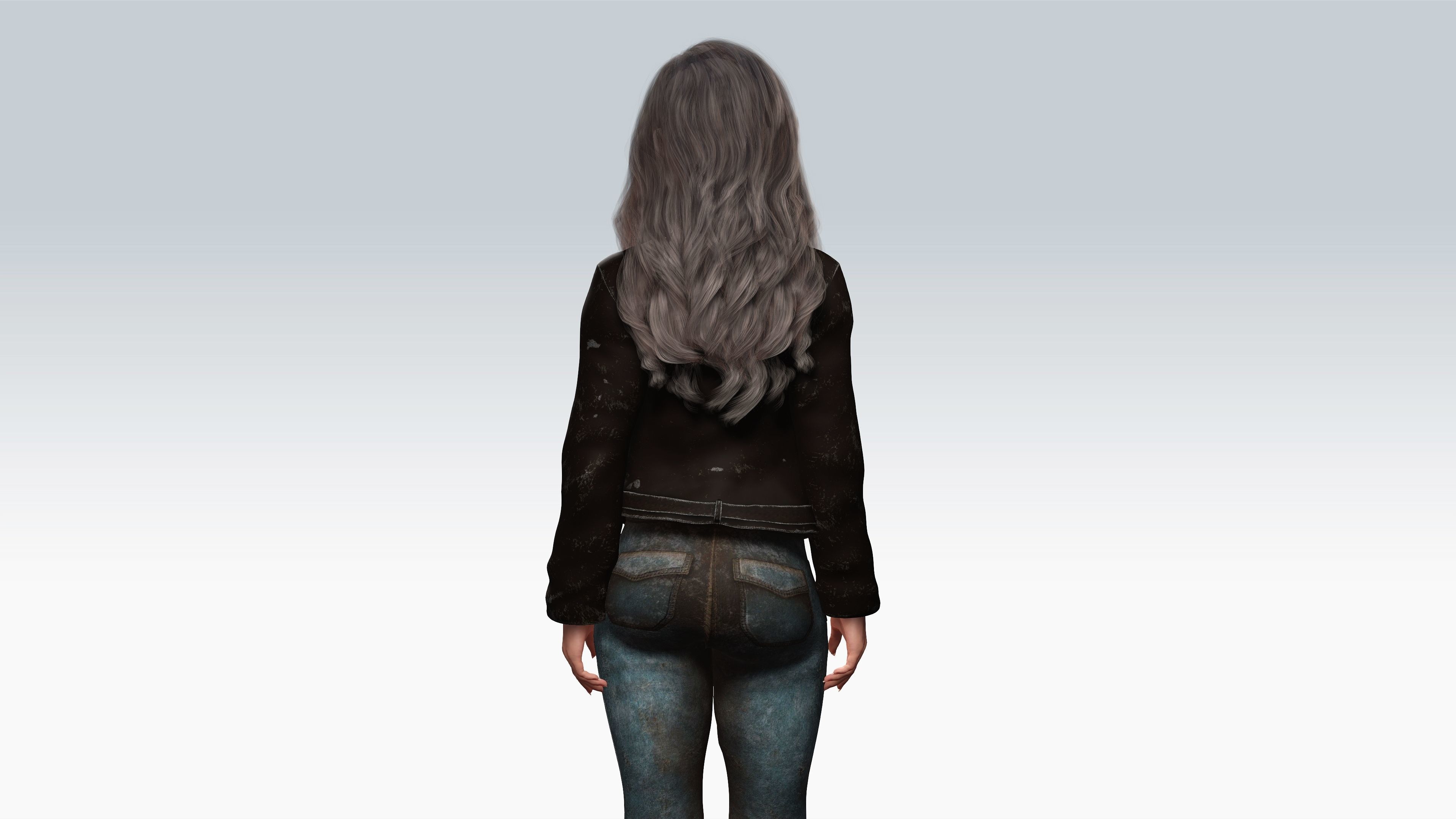 Sexy Character - Fully Rigged 3D model Low-poly 3D model_4