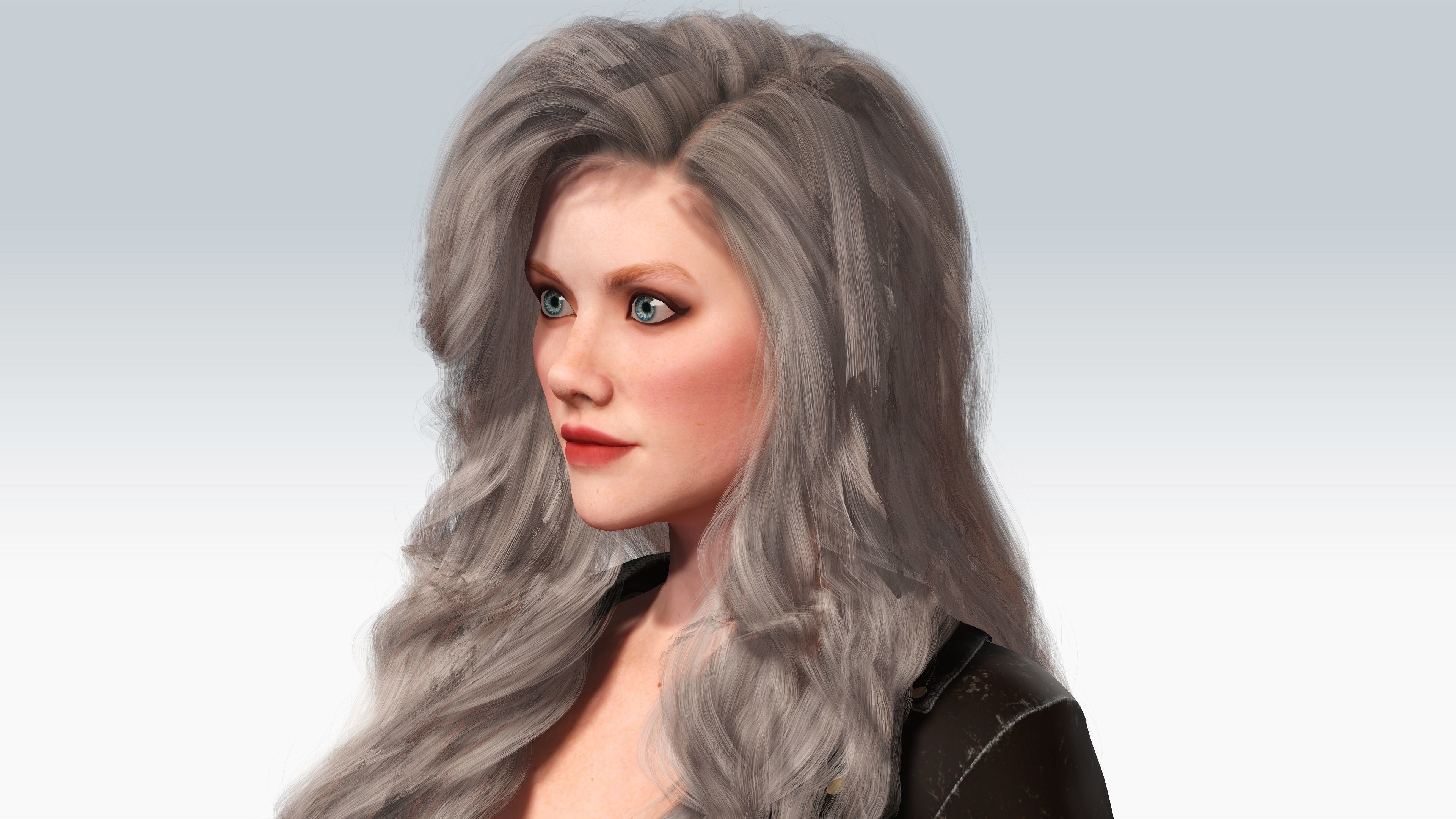 Sexy Character - Fully Rigged 3D model Low-poly 3D model_6