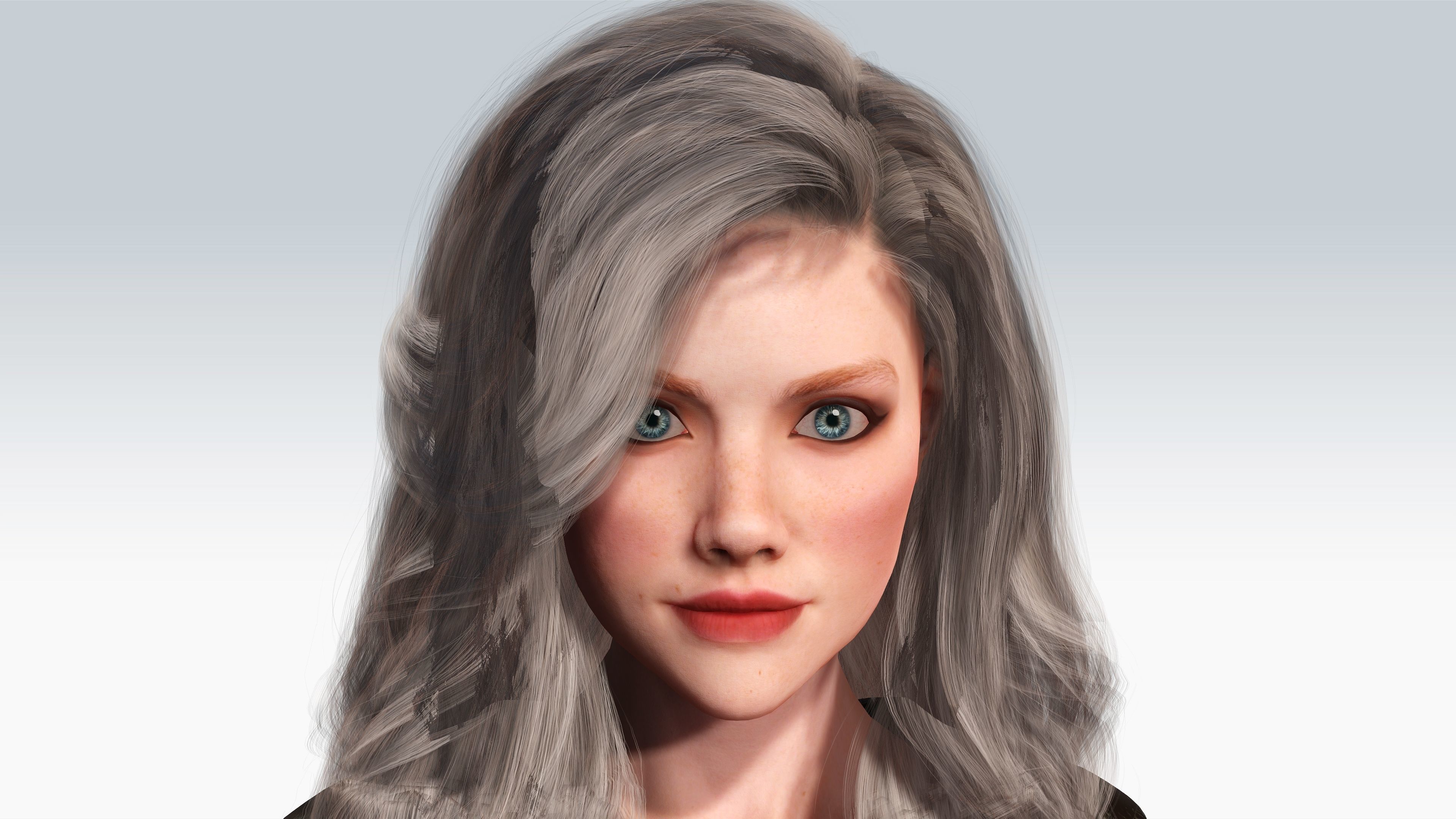 Sexy Character - Fully Rigged 3D model Low-poly 3D model_3