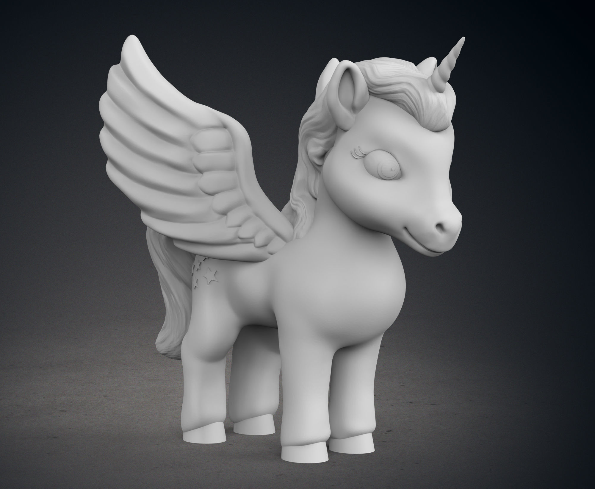 Cute Unicorns Pack 3D print model_11