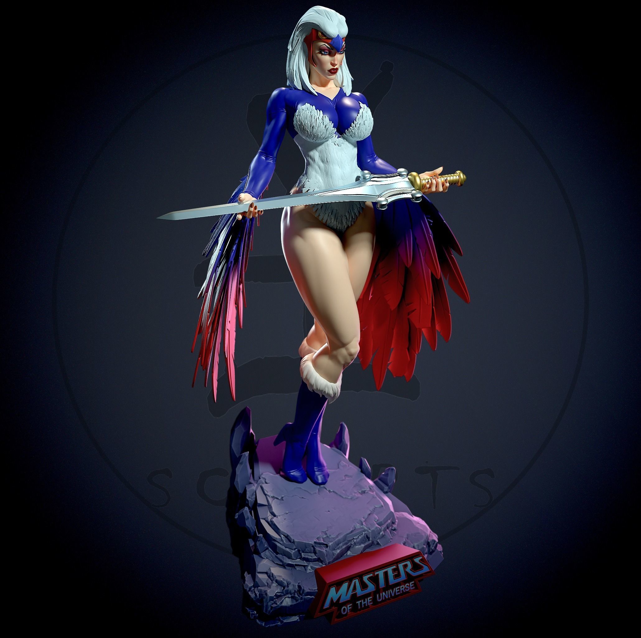 Sorceress MOTU with NSFW 3D print model_1