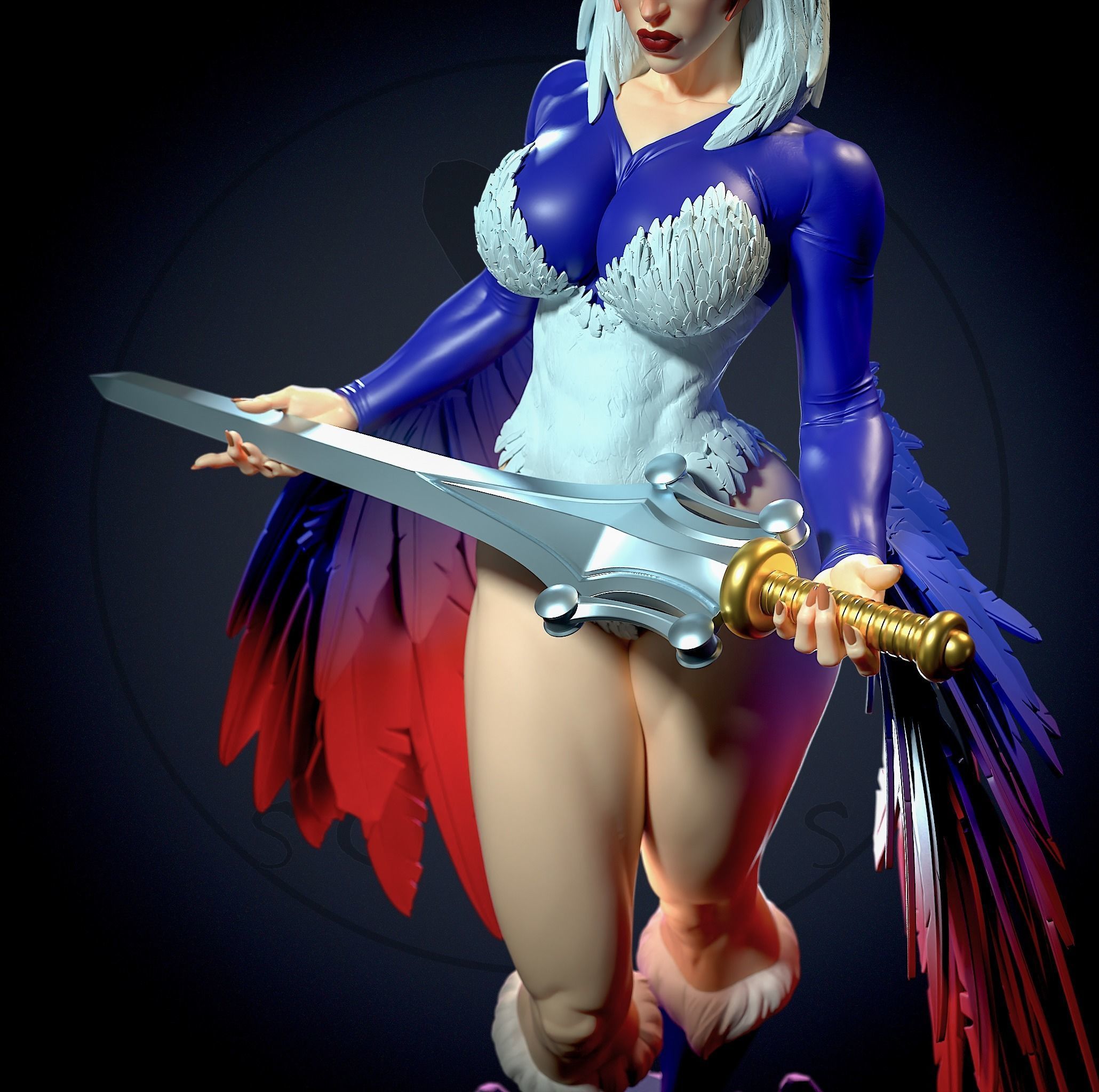 Sorceress MOTU with NSFW 3D print model_10