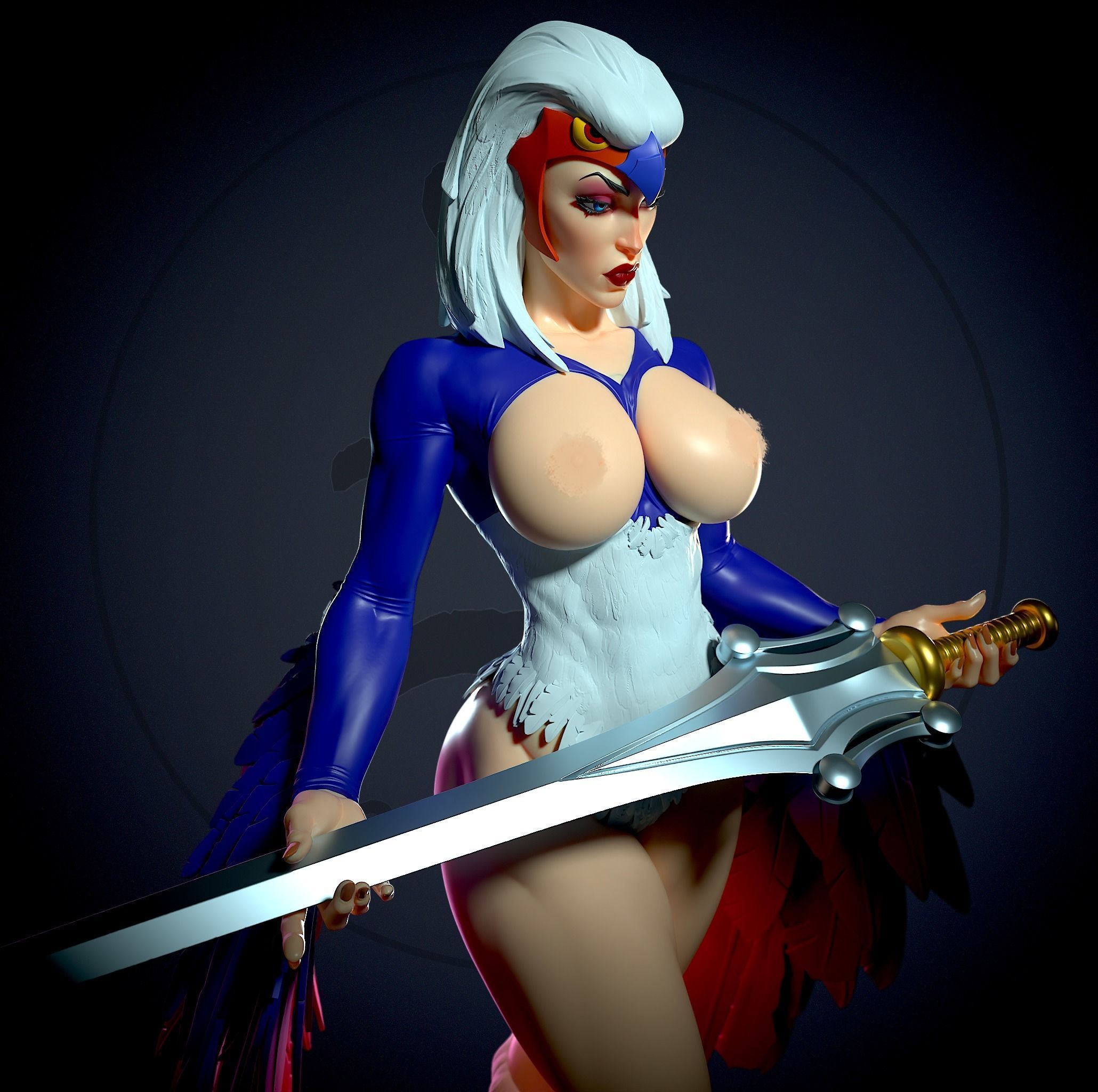 Sorceress MOTU with NSFW 3D print model_12