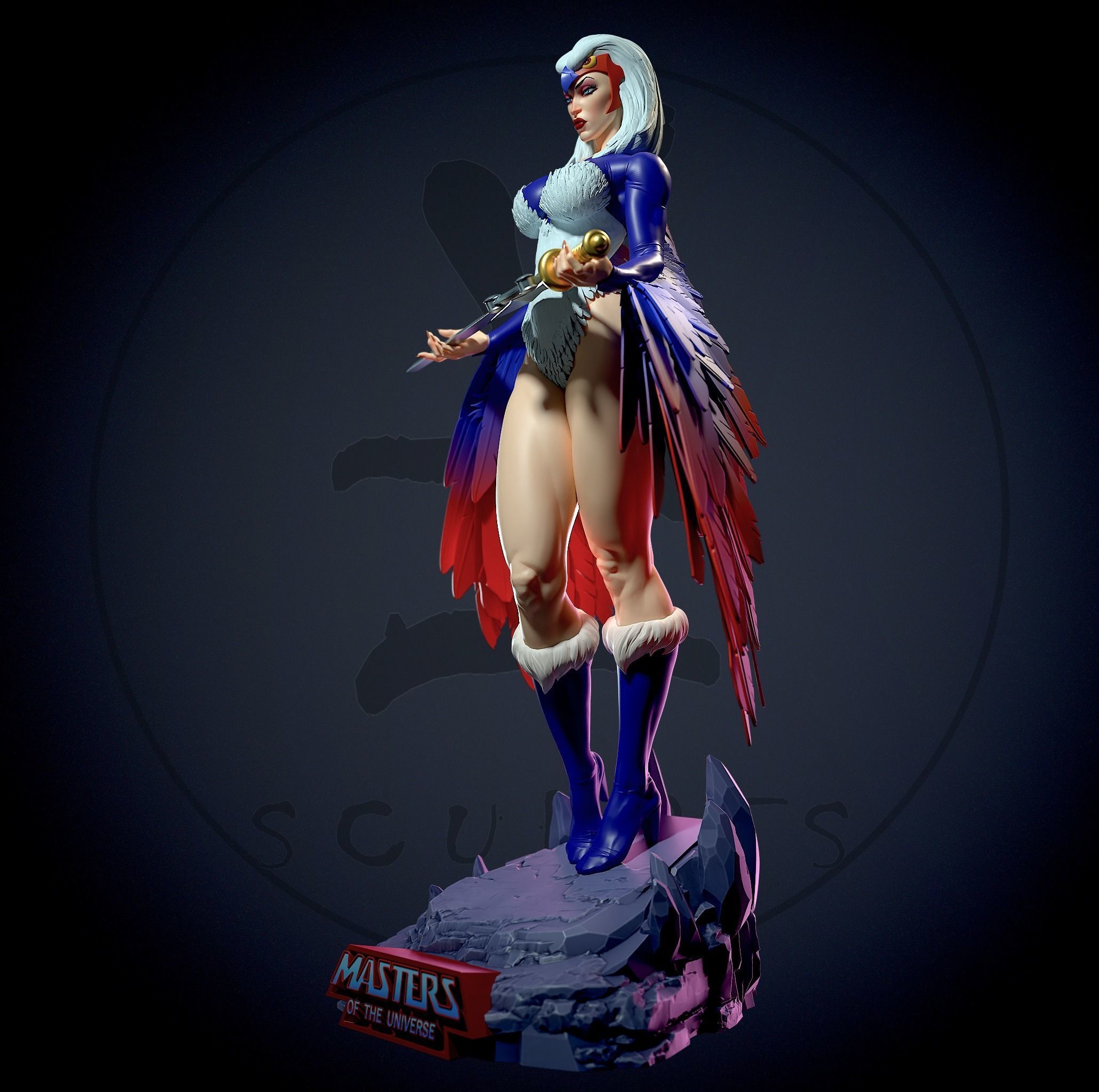 Sorceress MOTU with NSFW 3D print model_5