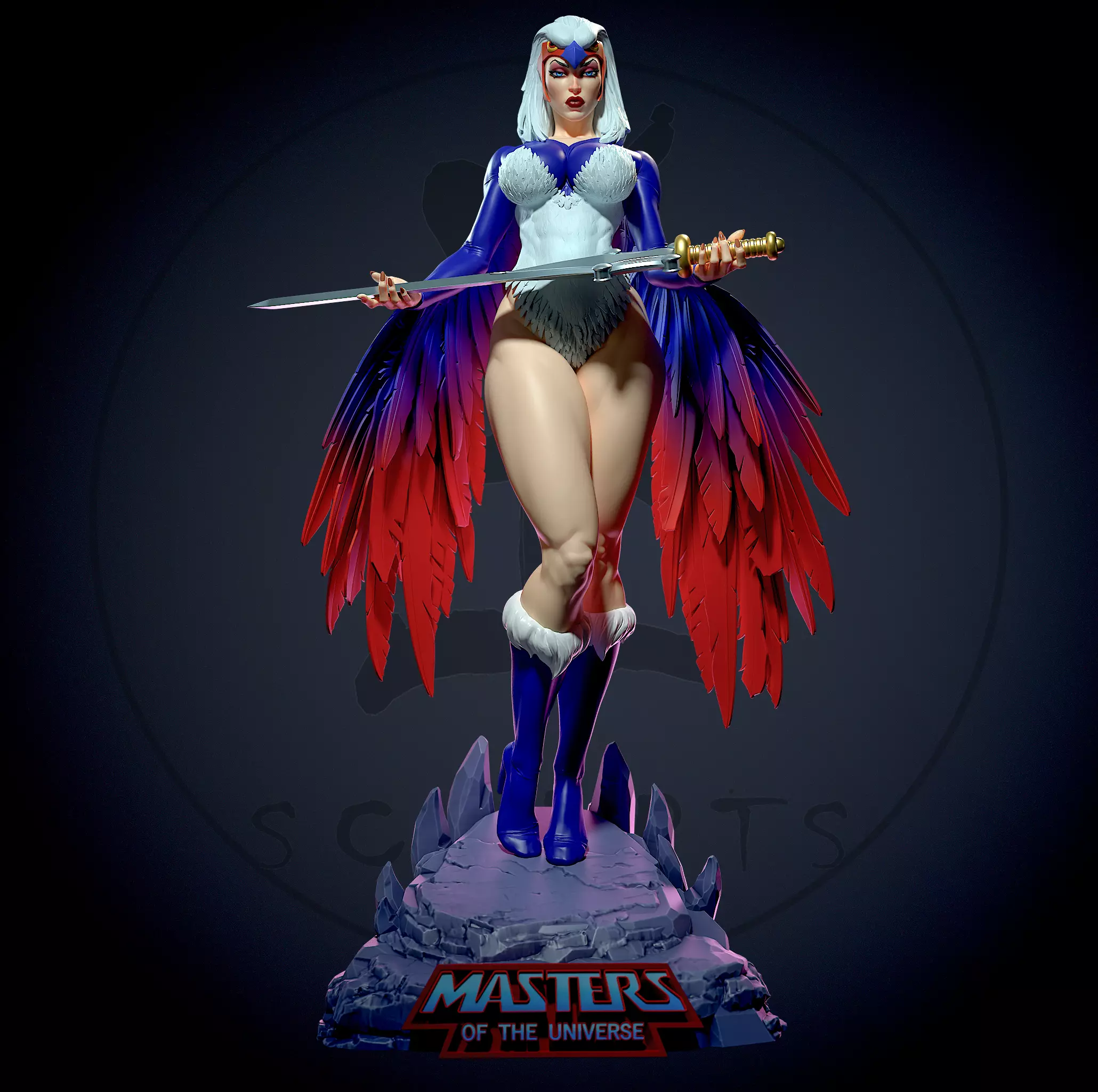 Sorceress MOTU with NSFW 3D print model_0