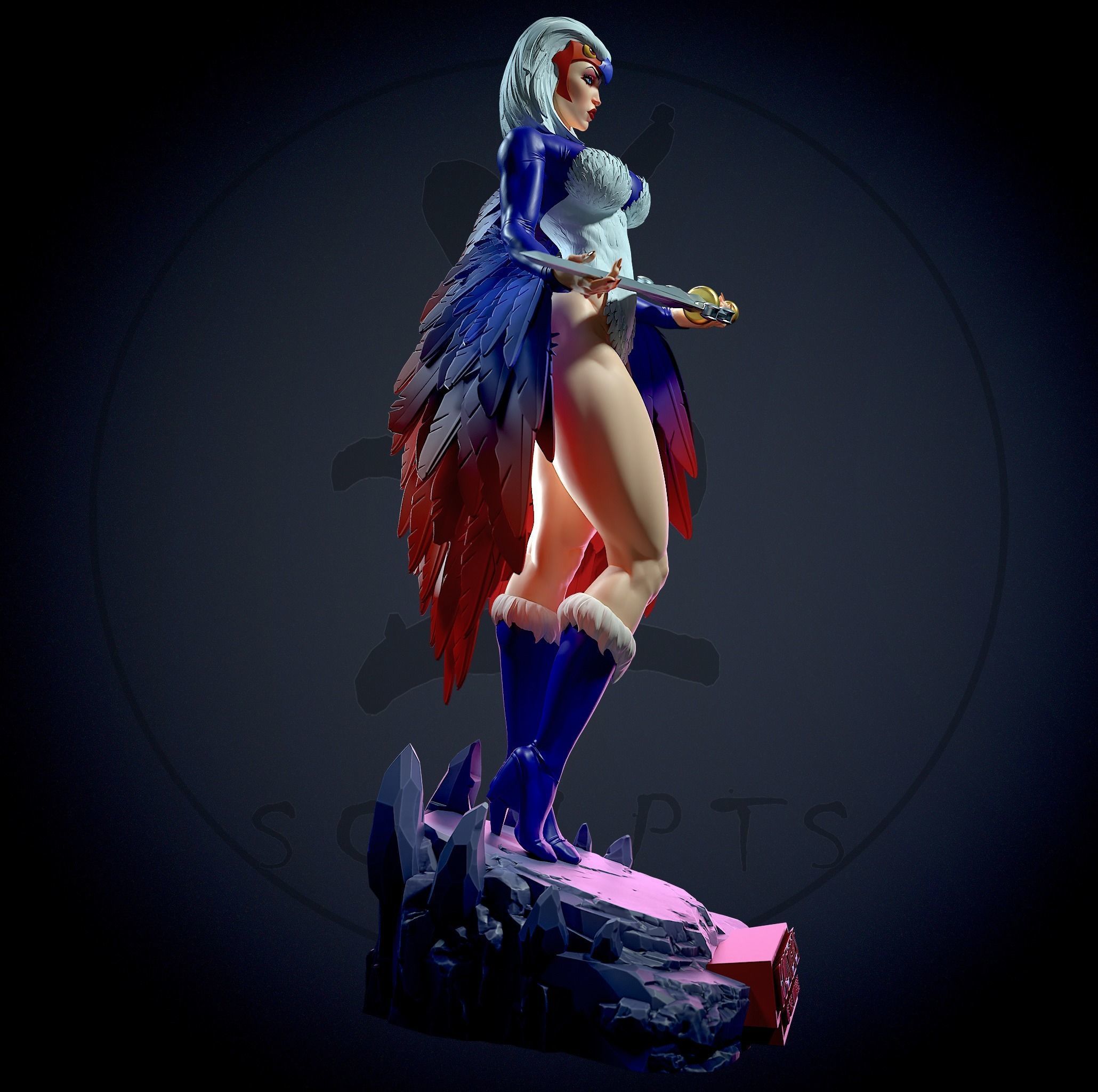 Sorceress MOTU with NSFW 3D print model_2