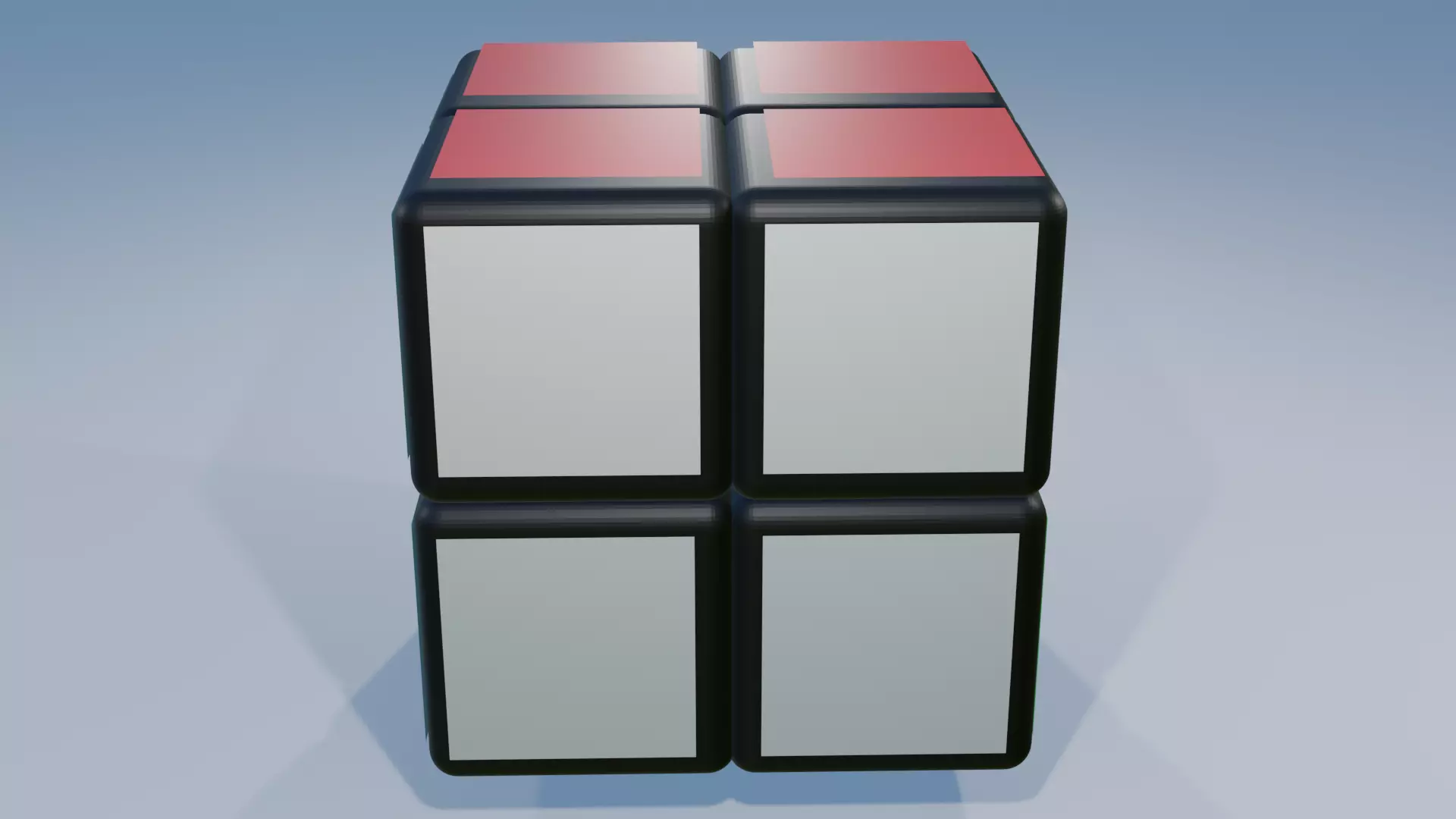 puzzle cube 3D model Low-poly 3D model