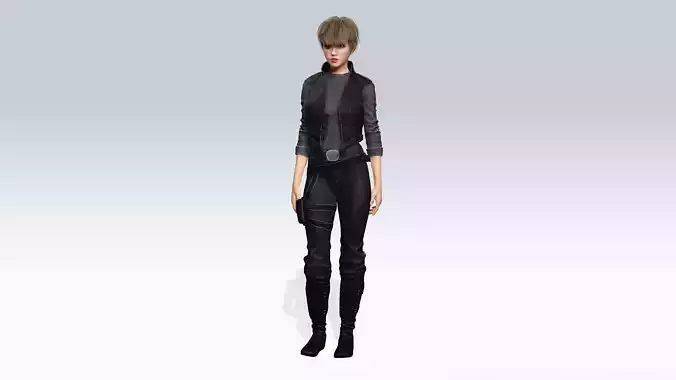 Sexy SCifi Character - Fully Rigged 3D