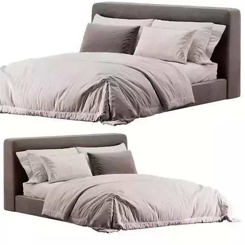Aidan Bed Pebble Pewter