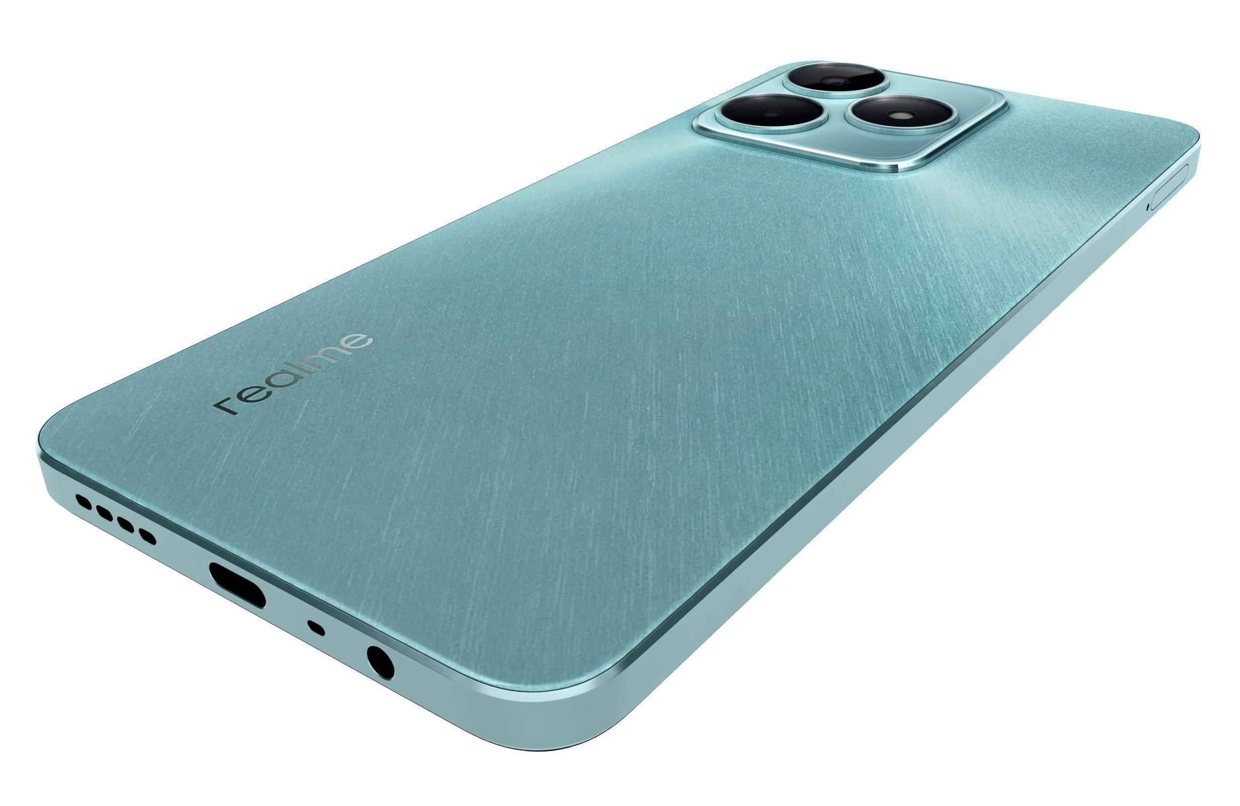 Realme C51s Shiny Green 3D model_14