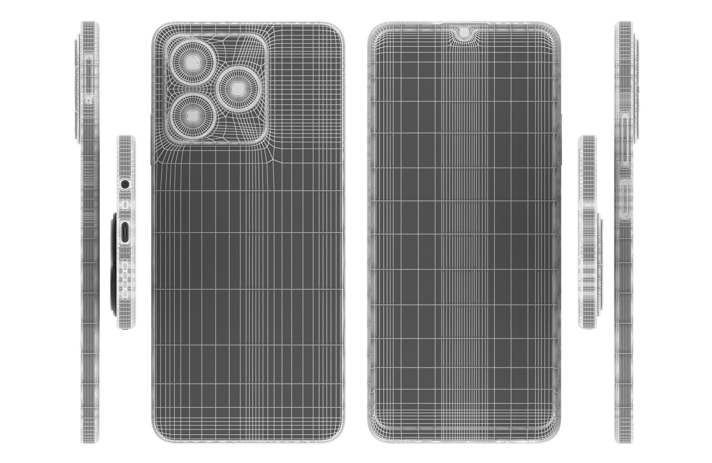 Realme C51s Shiny Green 3D model_17