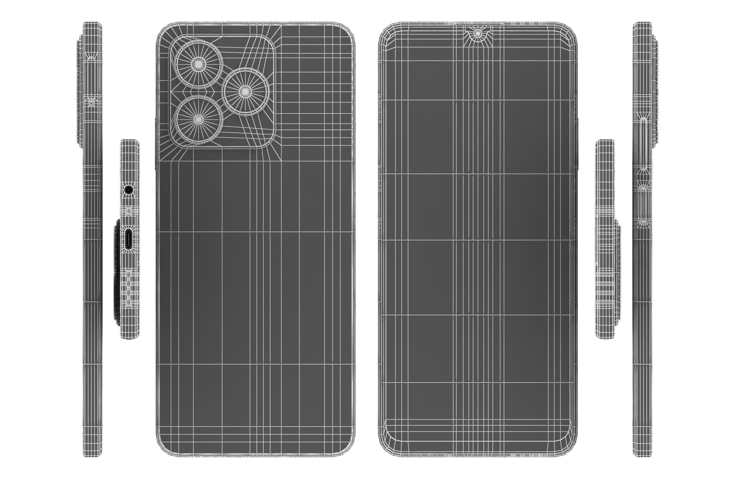 Realme C51s Shiny Green 3D model_16