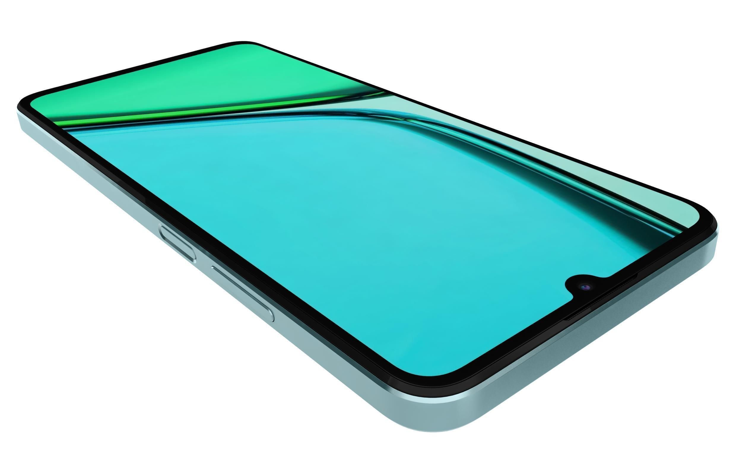 Realme C51s Shiny Green 3D model_13