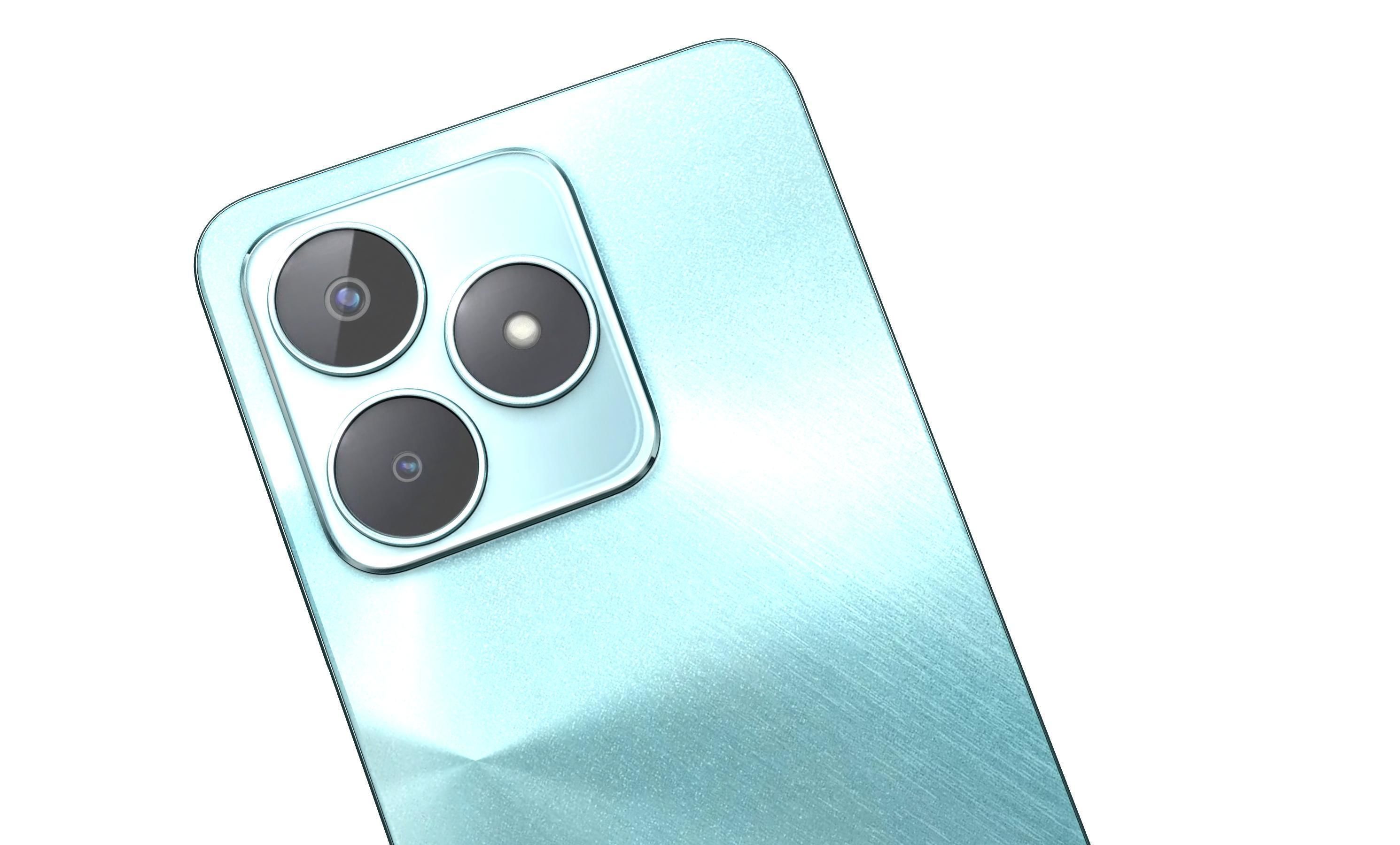 Realme C51s Shiny Green 3D model_9