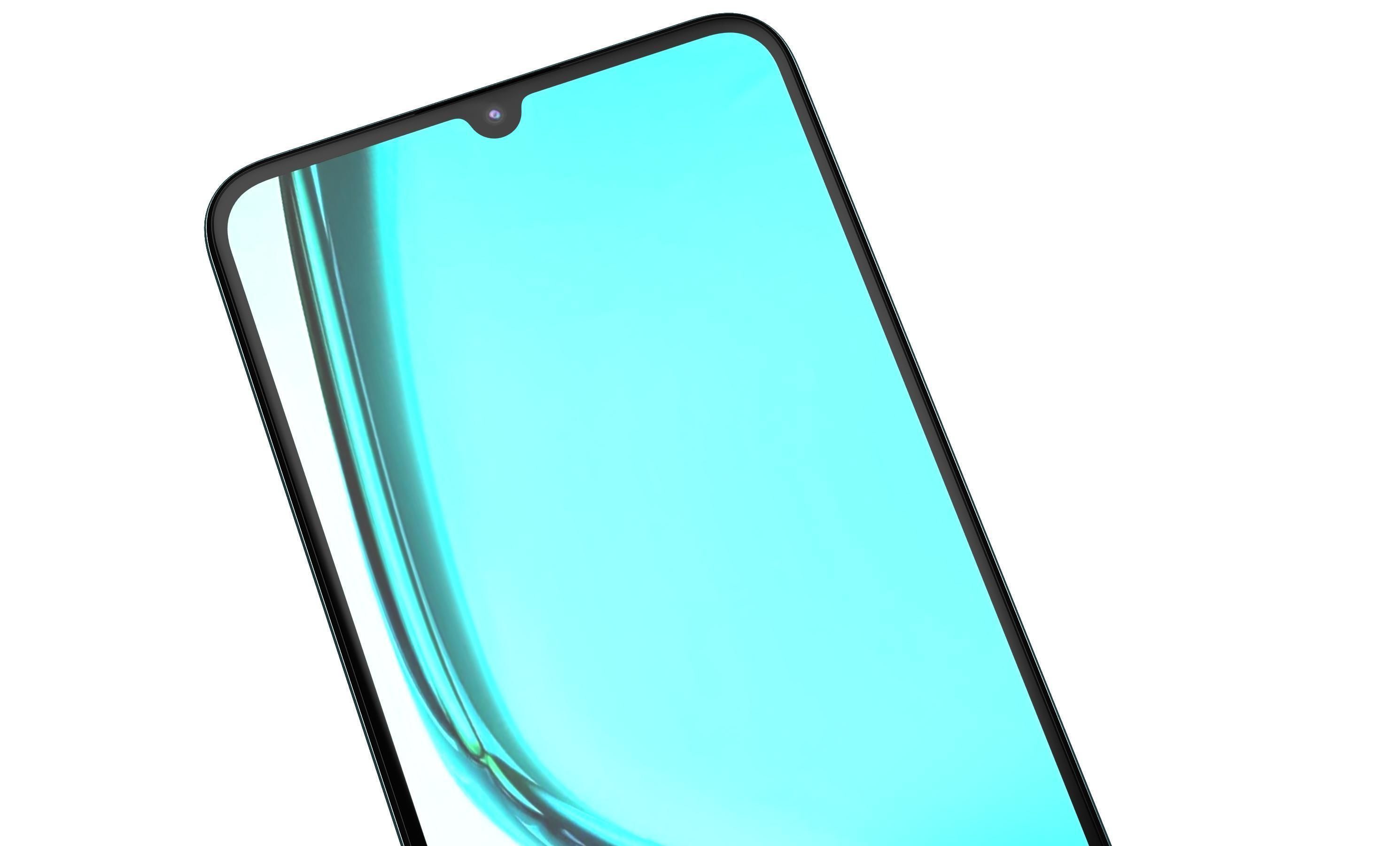 Realme C51s Shiny Green 3D model_8